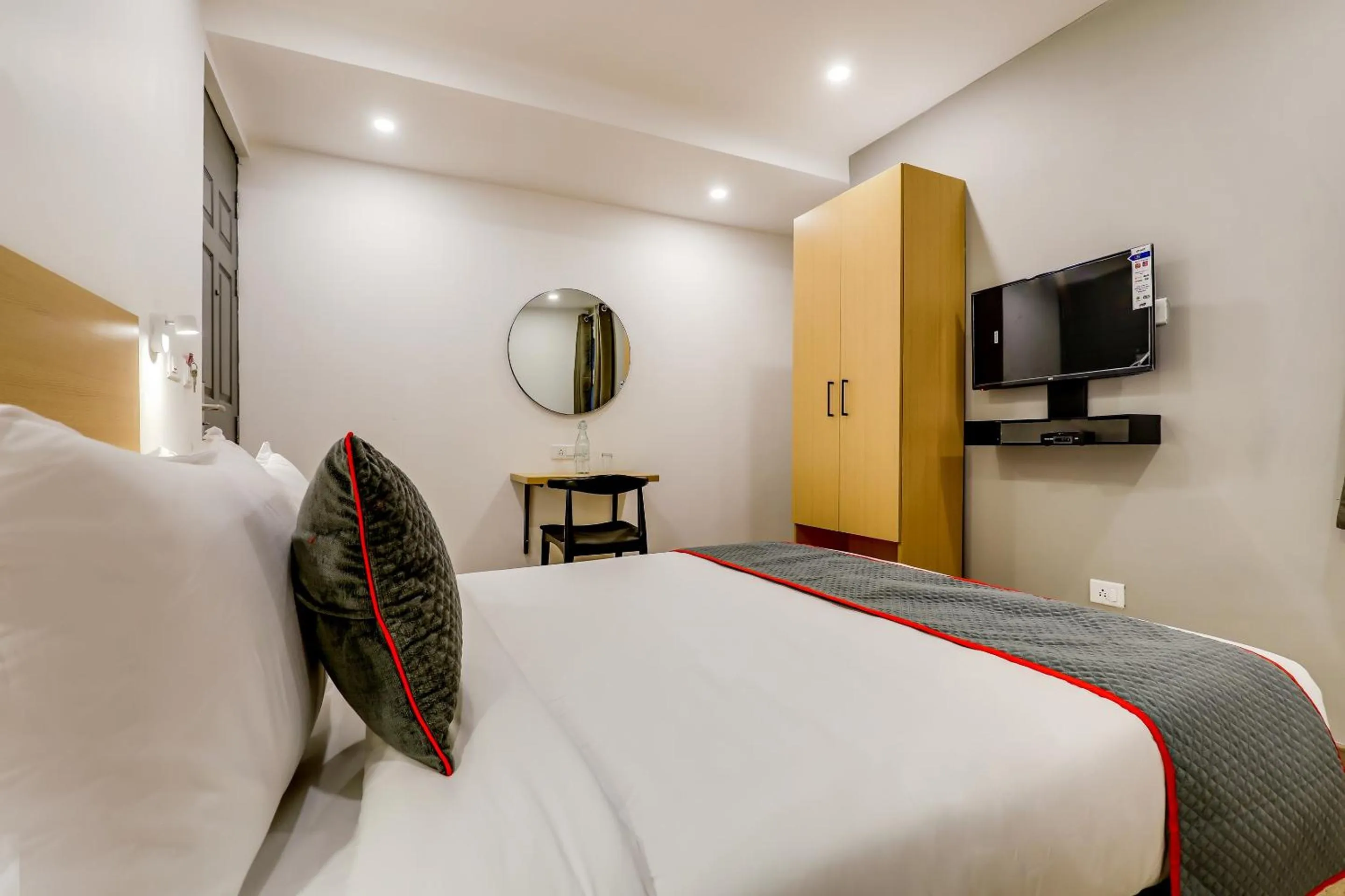 Bedroom, Bed in Townhouse Siddharth Vihar Ghaziabad