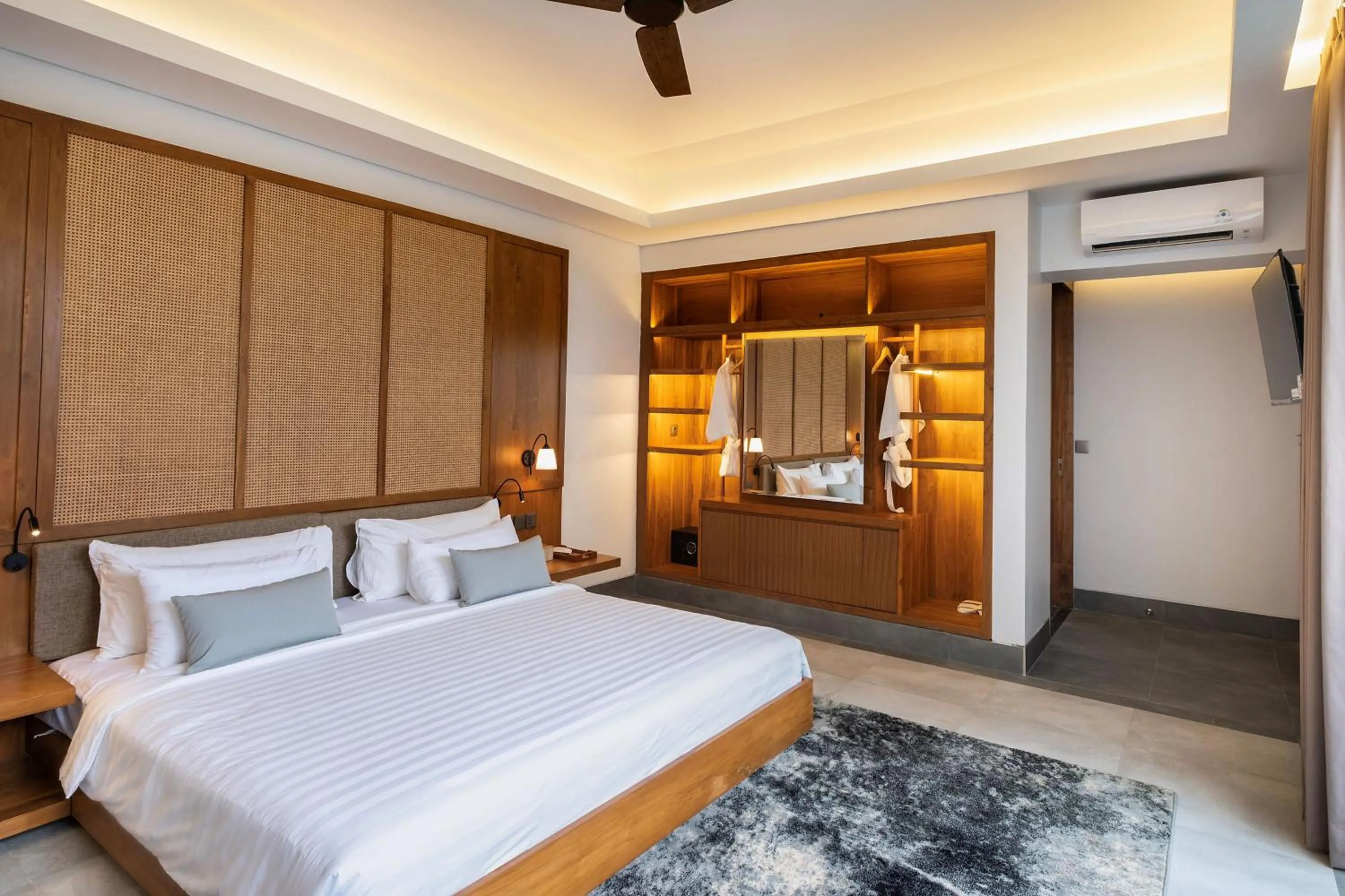 Bed in La Numa Villas Canggu