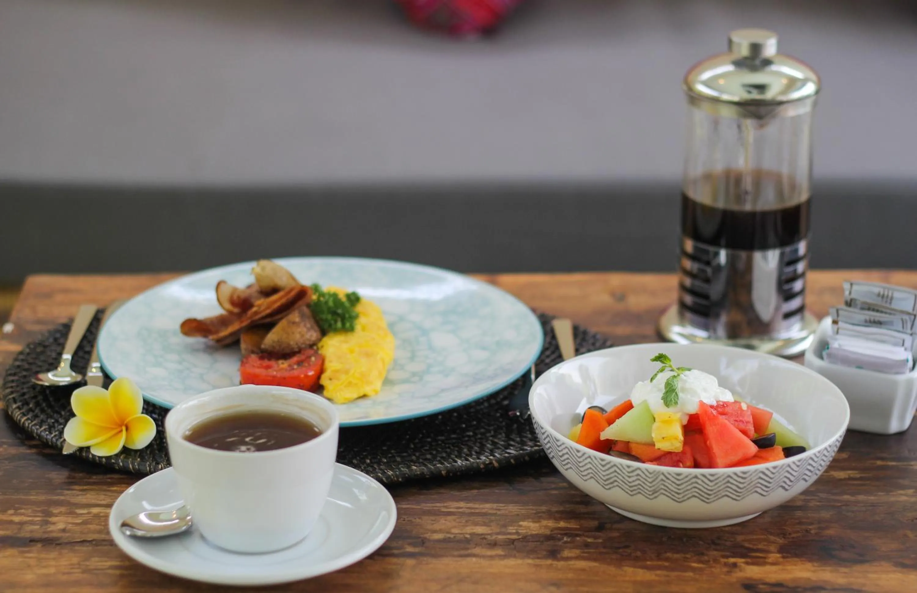 Food and drinks in La Numa Villas Canggu