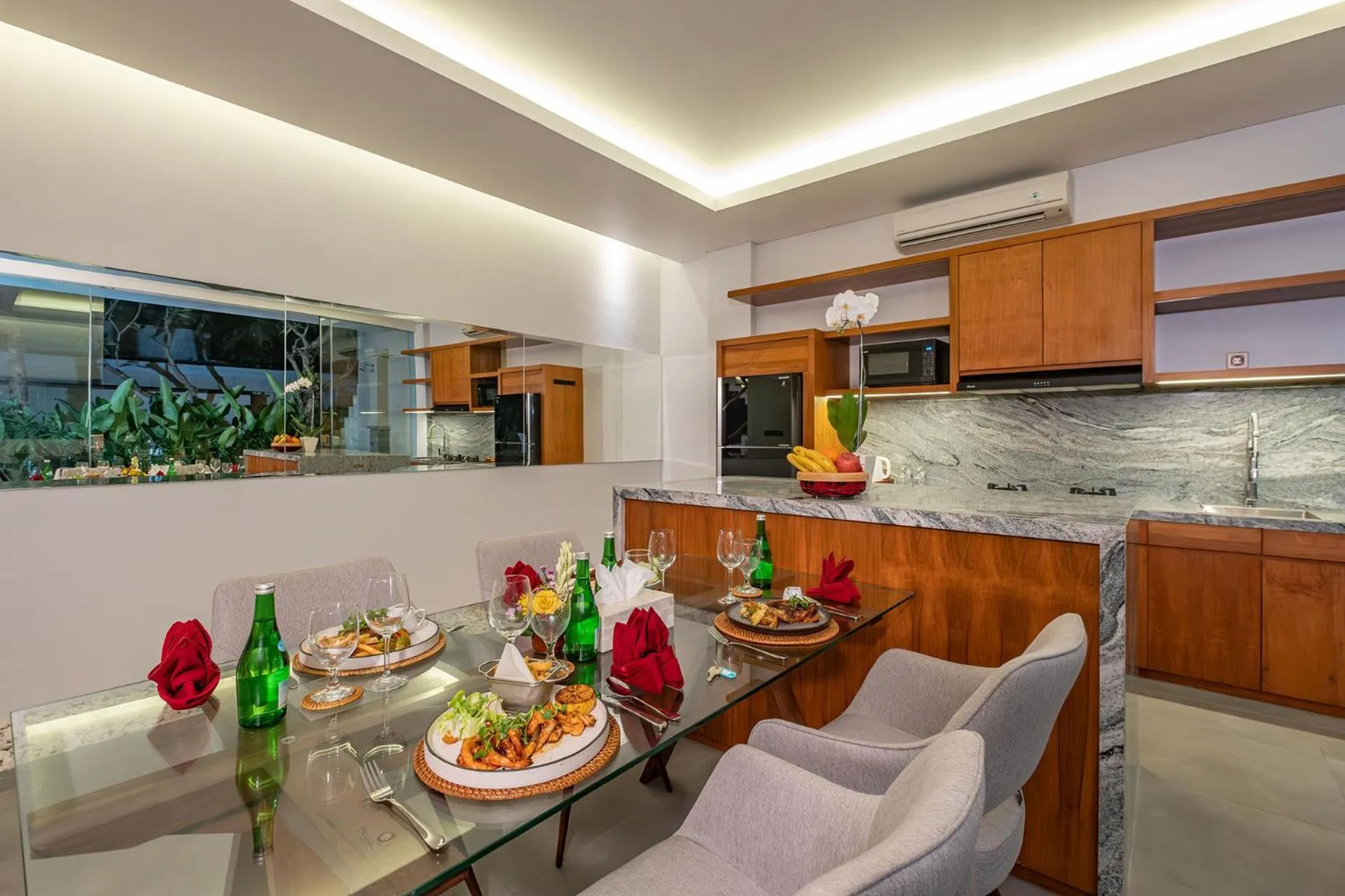 kitchen in La Numa Villas Canggu