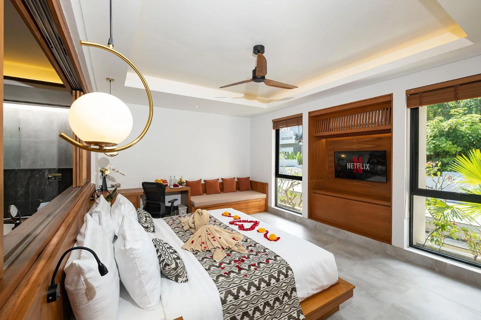 Bedroom, Bed in La Numa Villas Canggu