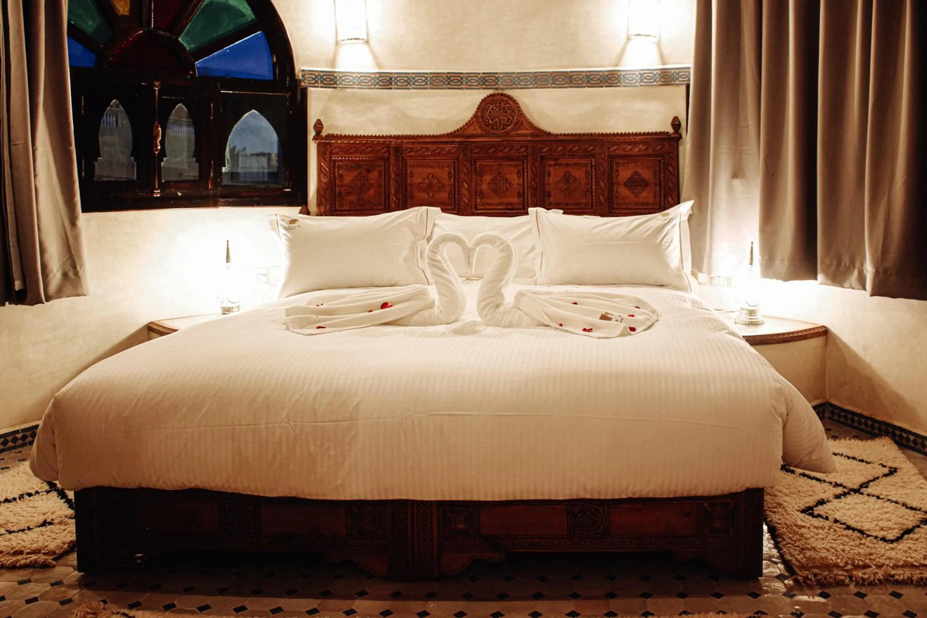 Bed in OZ Palace Ouarzazate & SPA