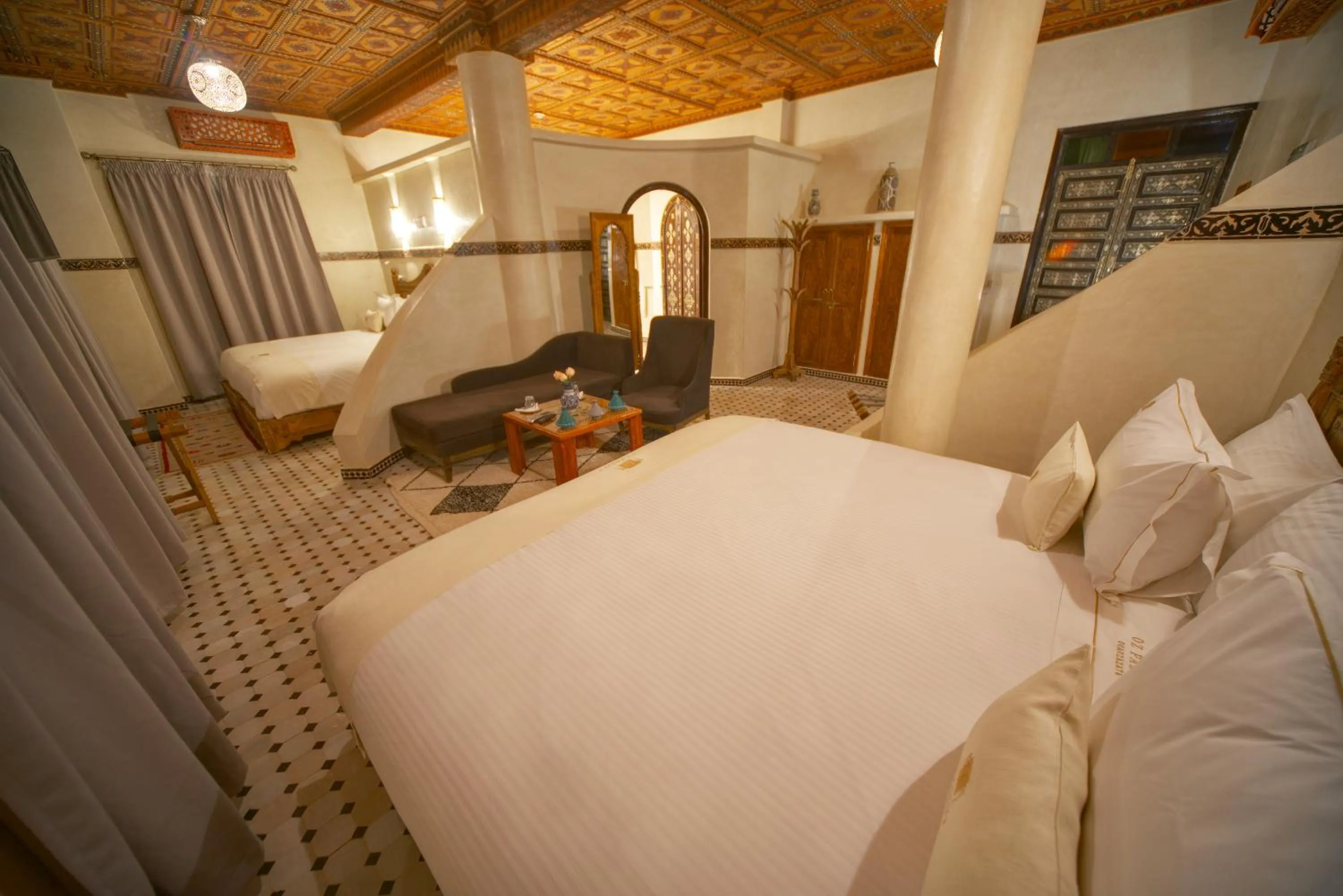 Bed in OZ Palace Ouarzazate & SPA