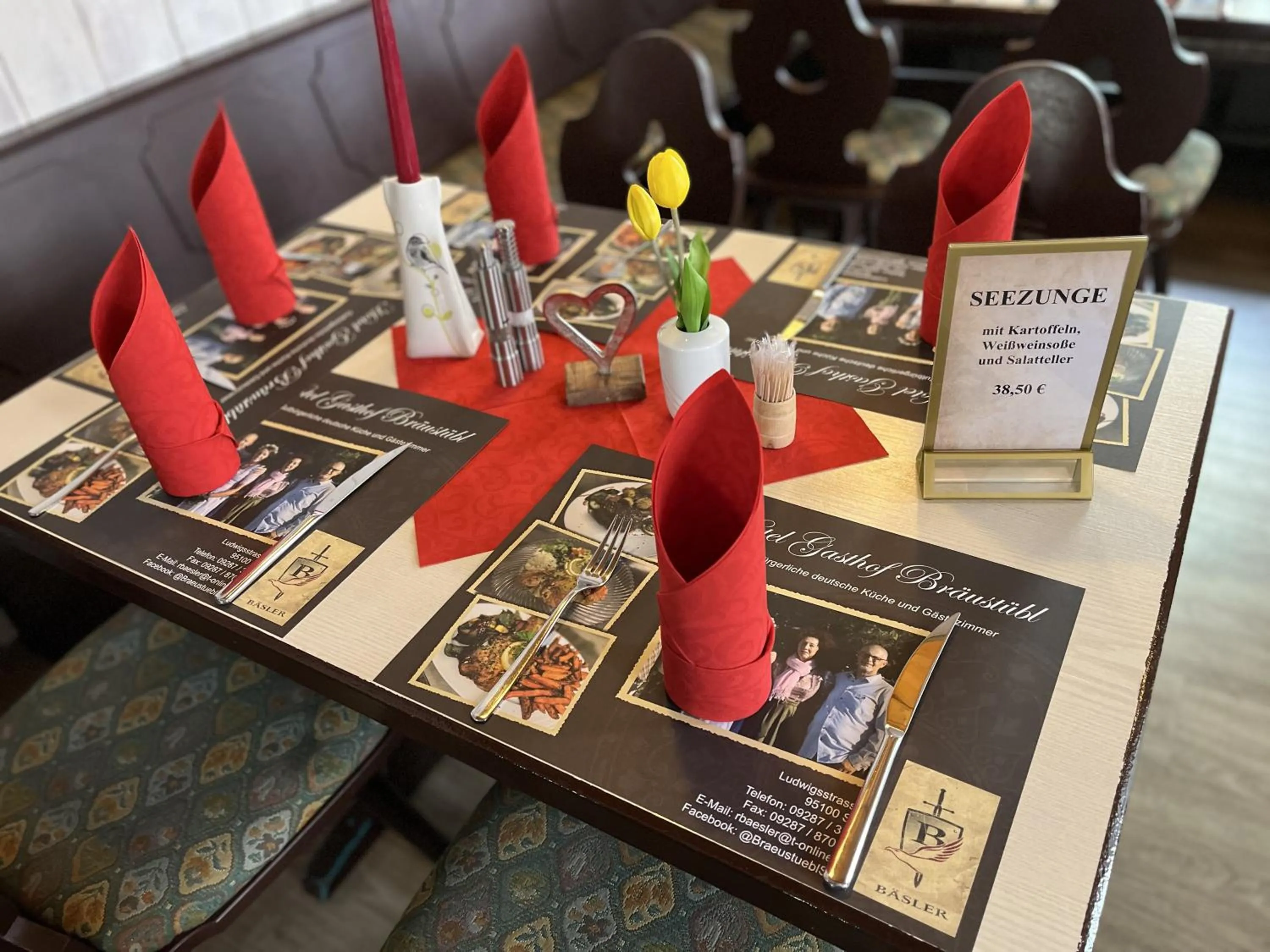 Restaurant/places to eat in Gasthof Hotel Bräustübl und Haus Boutique