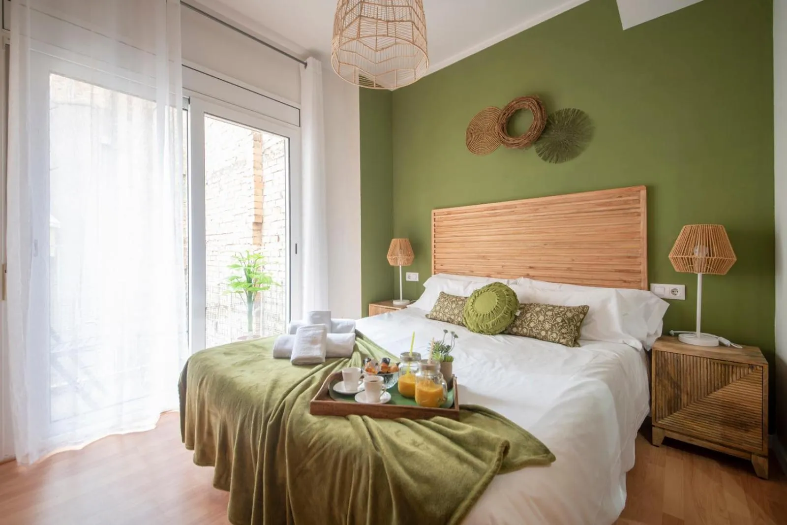 Balcony/Terrace, Bed in You Stylish Sagrada Familia Apartments