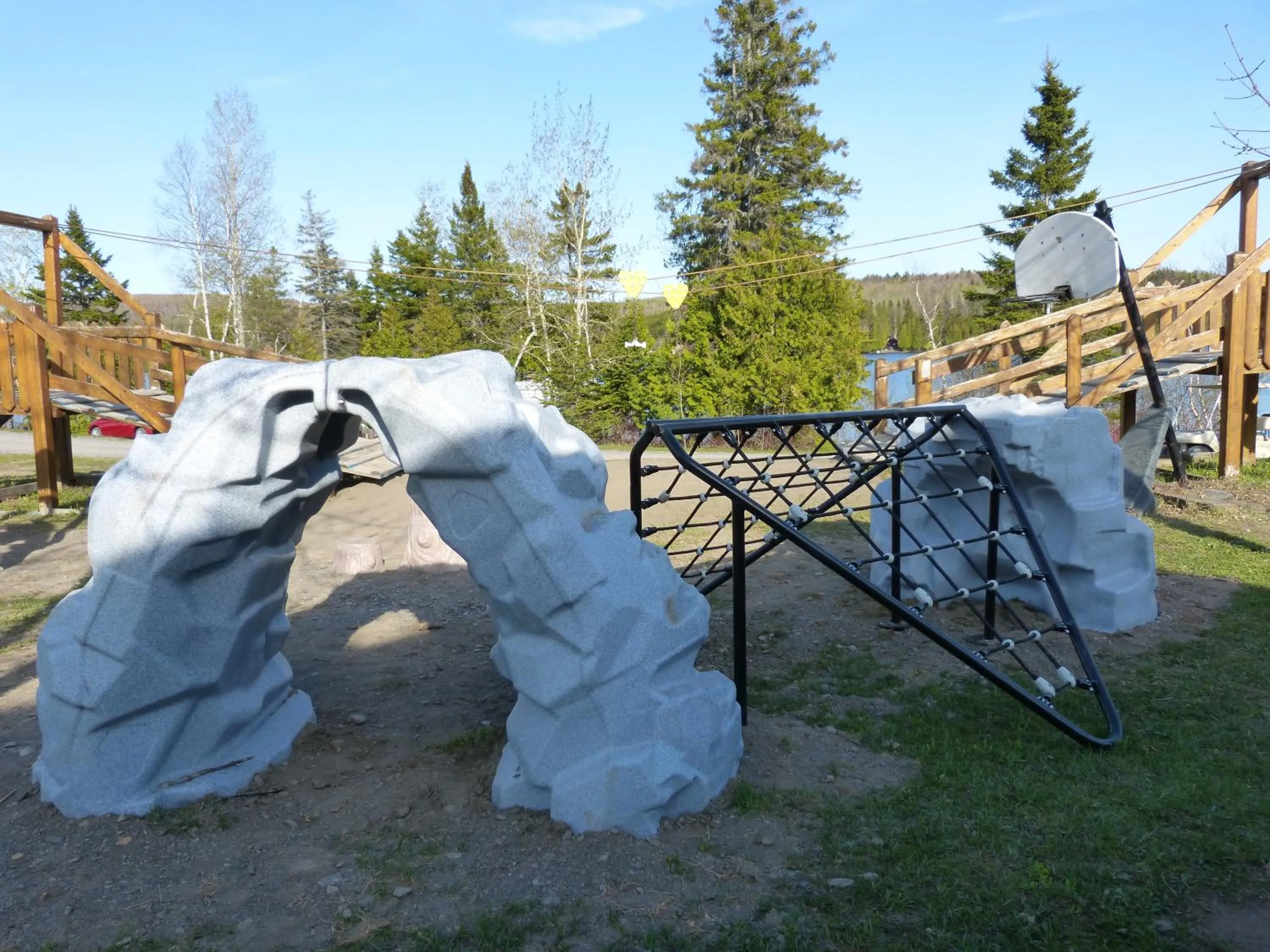 Children play ground in Auberge Du Lac Malcom