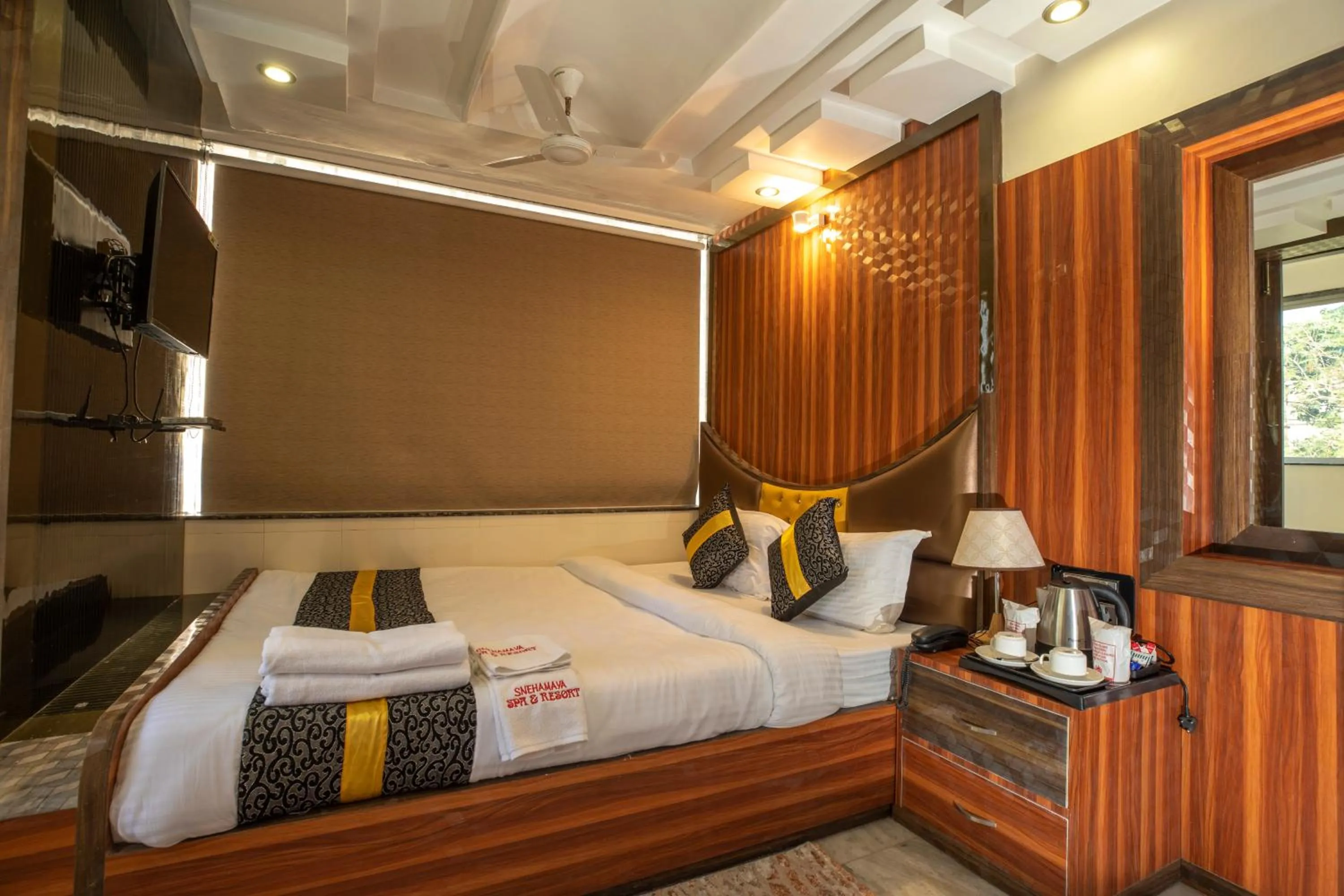 Bedroom, Bed in Snehamaya Spa & Resort