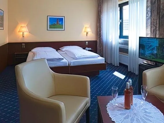 Bed in Hotel Helgoland