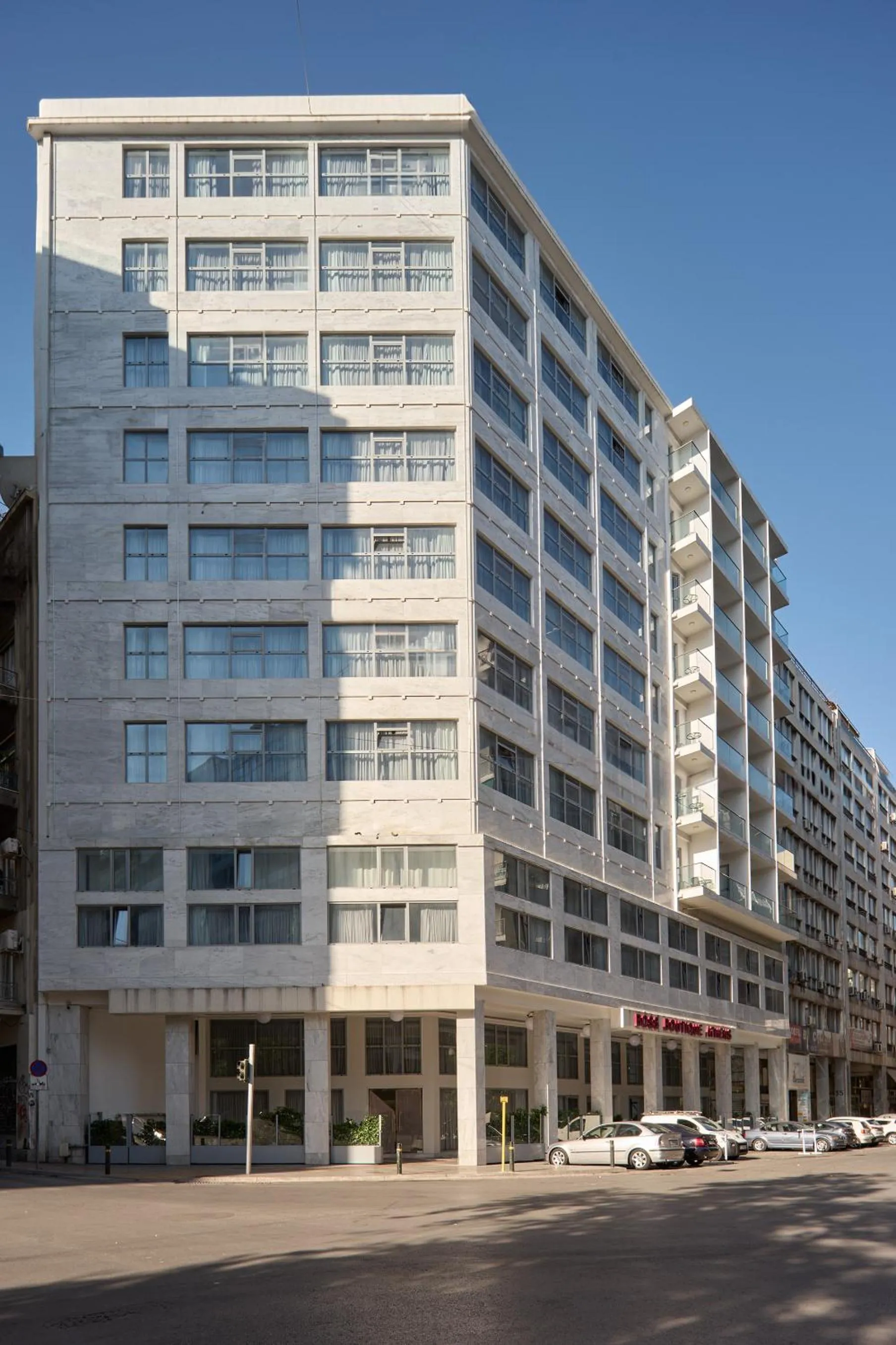 Property building in Boss Boutique Athens by Prima Hotels
