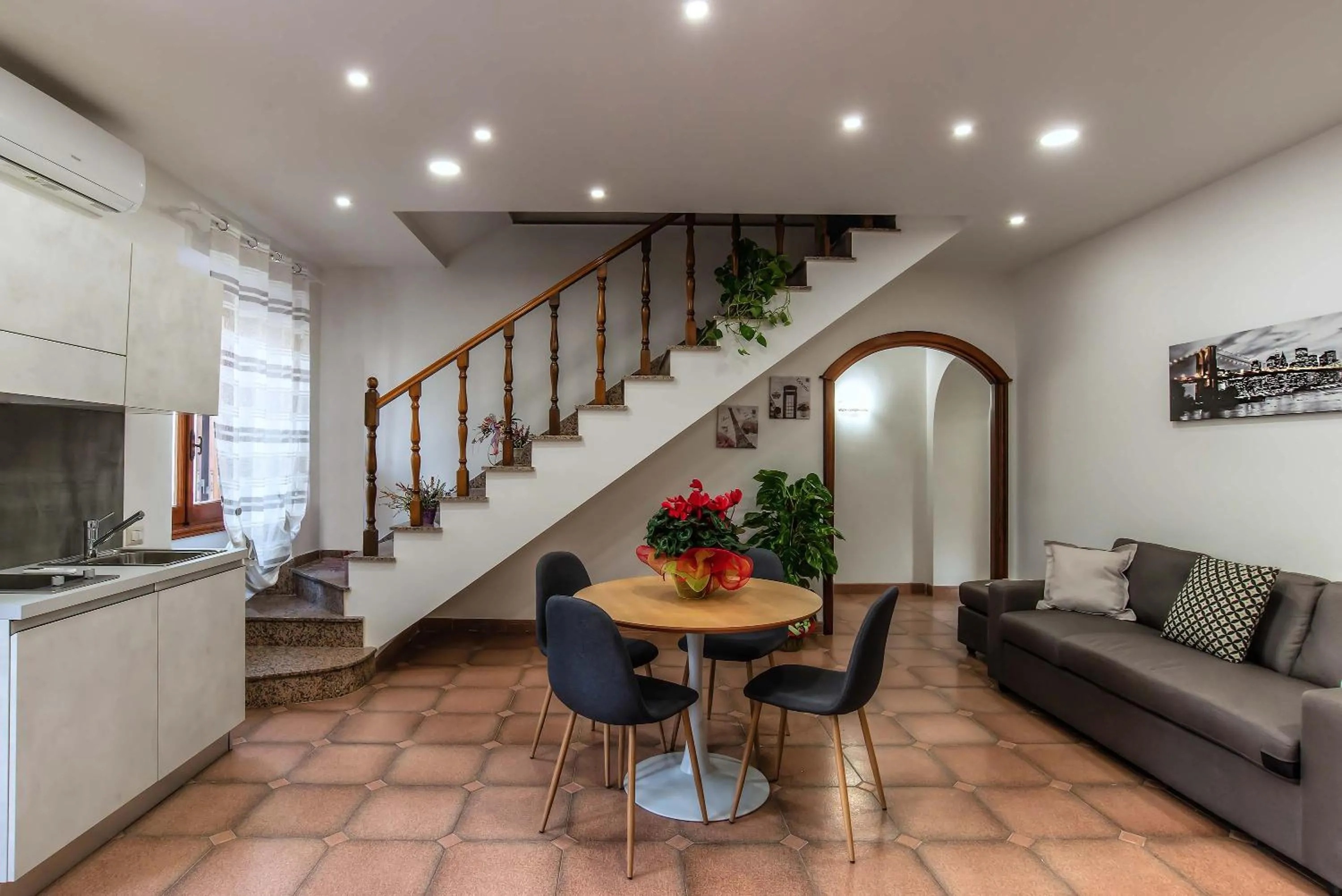 Living room in Plaza Rooms Ciampino