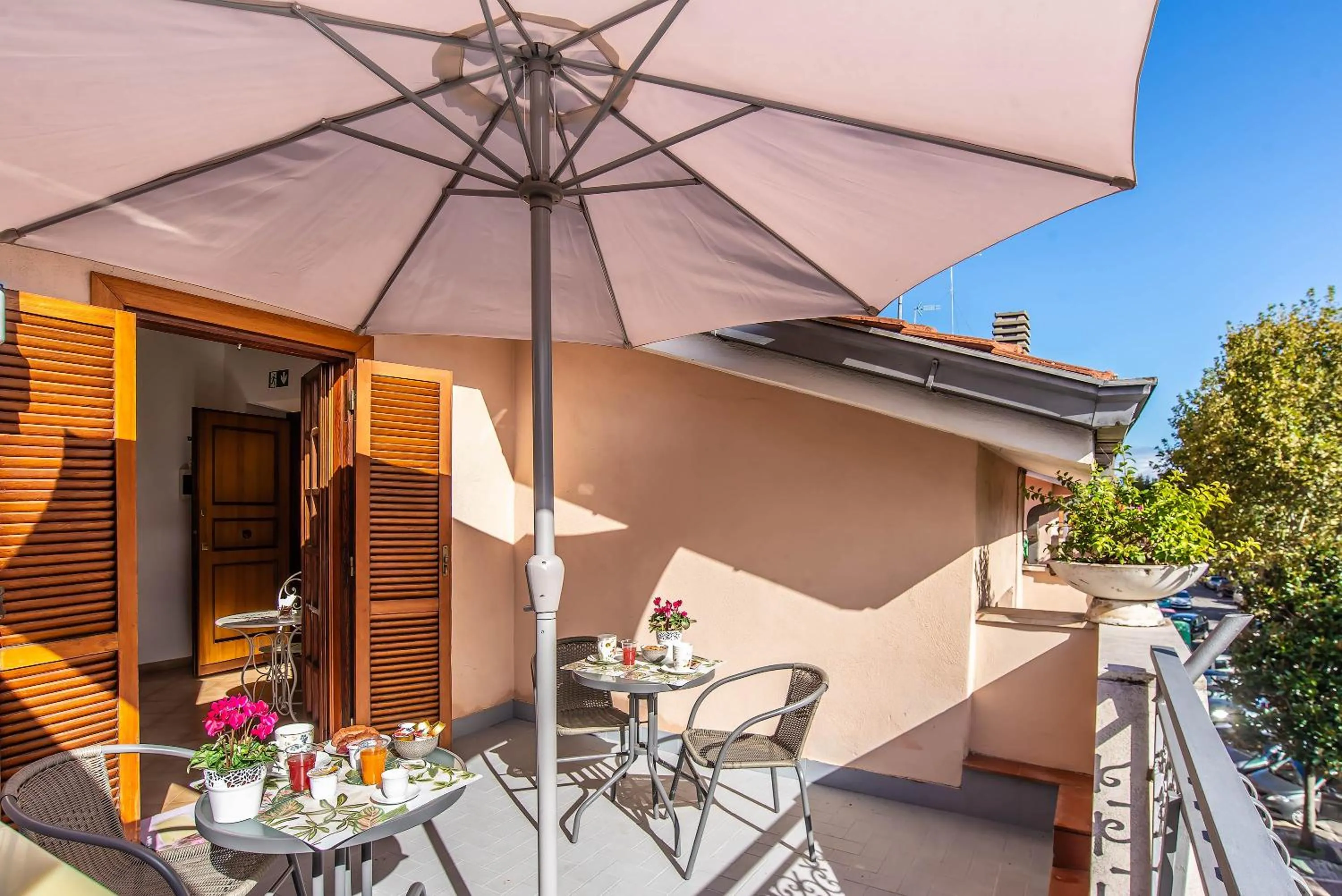 Balcony/Terrace in Plaza Rooms Ciampino