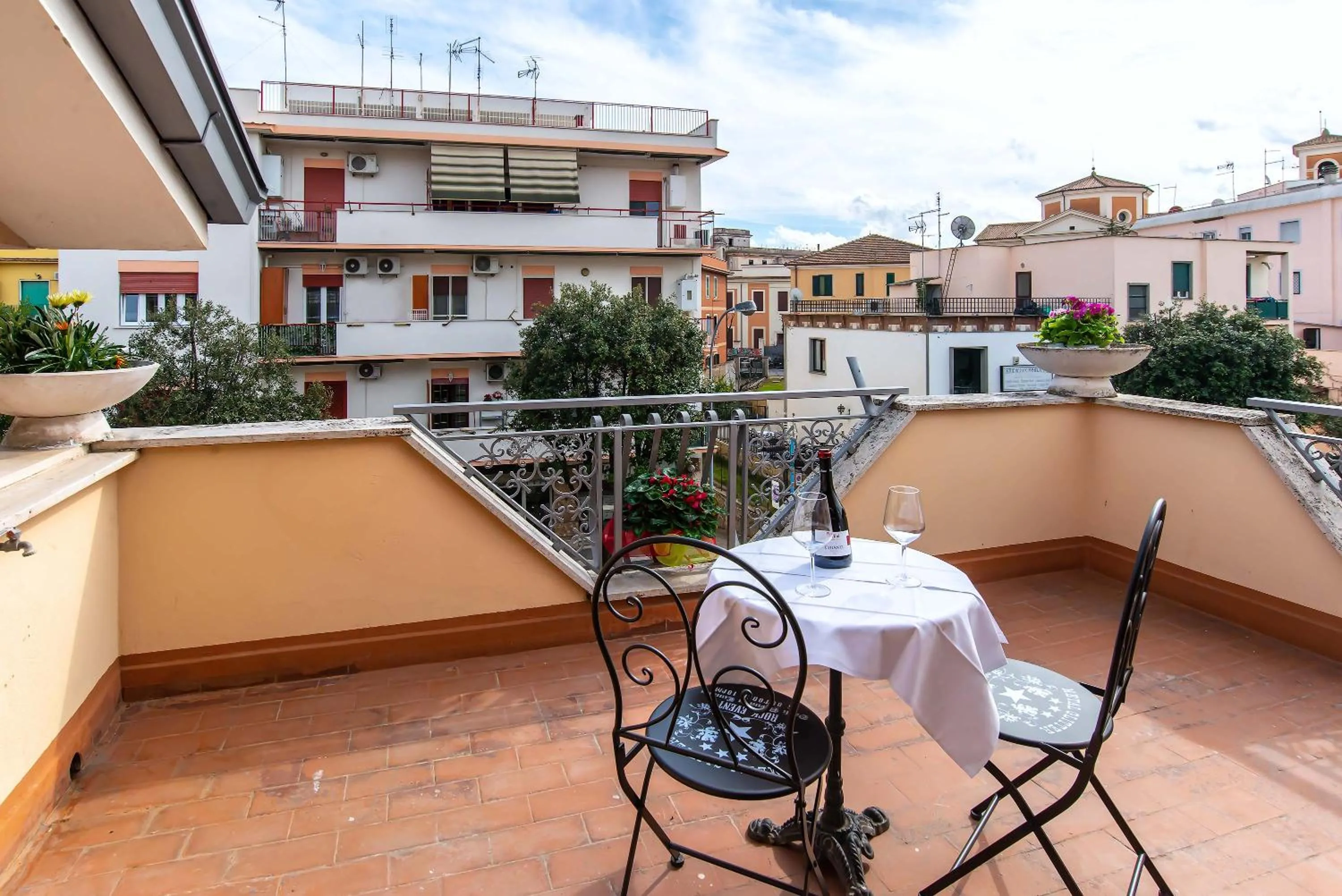 Balcony/Terrace in Plaza Rooms Ciampino