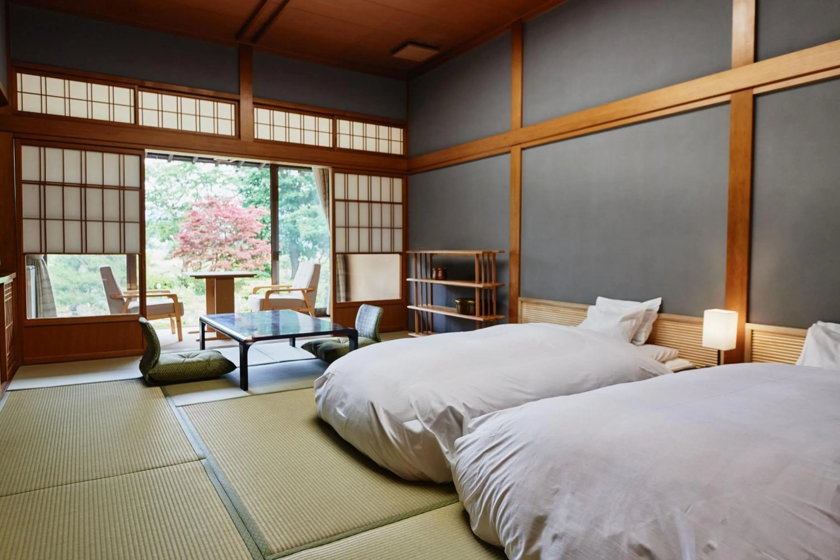 Bed in Takamiya Ryokan Sagiya Sansorai