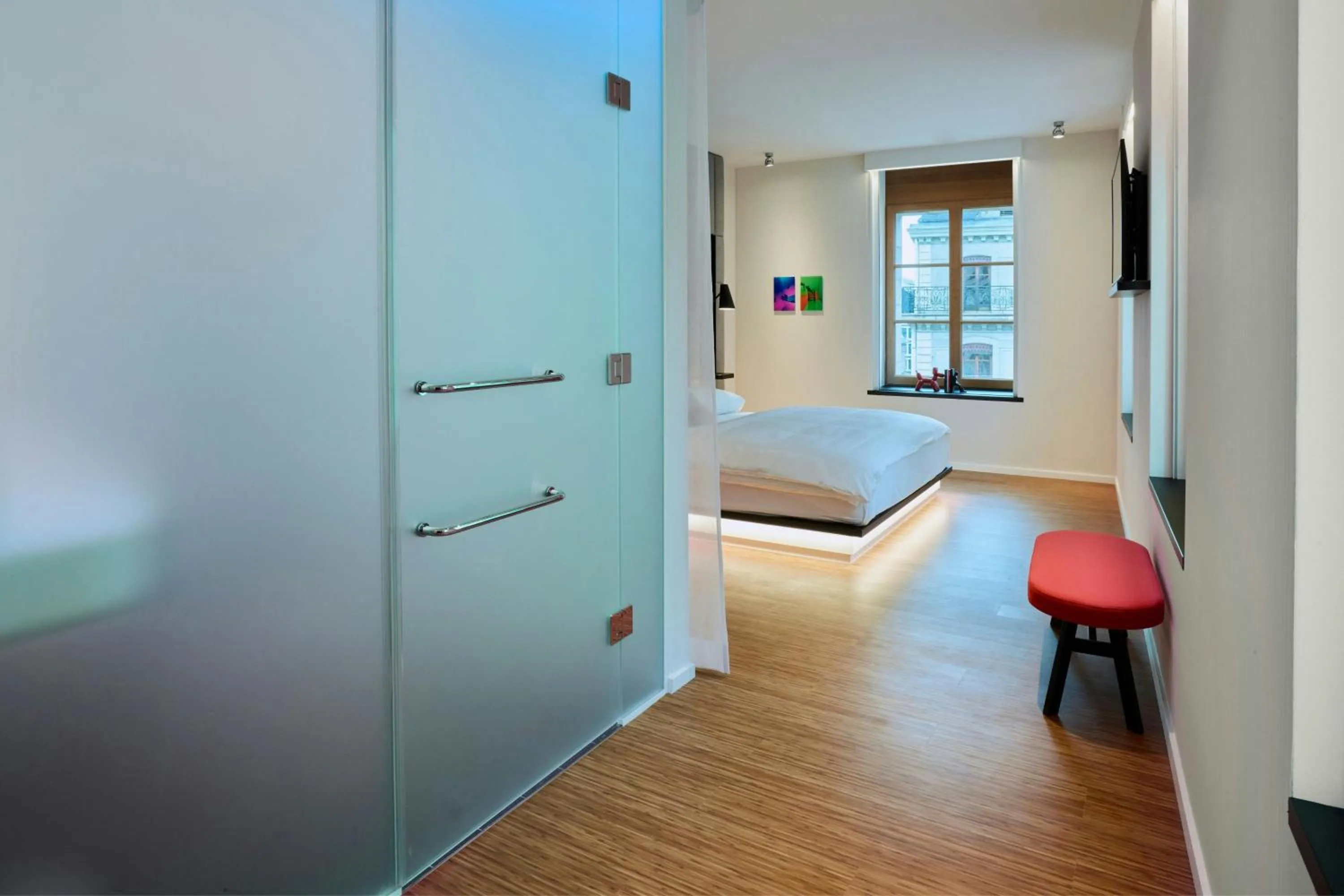 Bedroom, Bed in citizenM Geneva