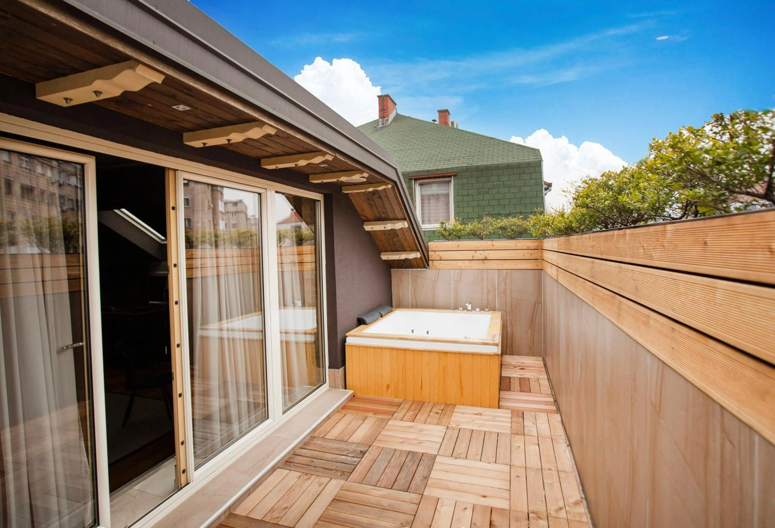 Hot Tub in Eclat Luxury Hotel