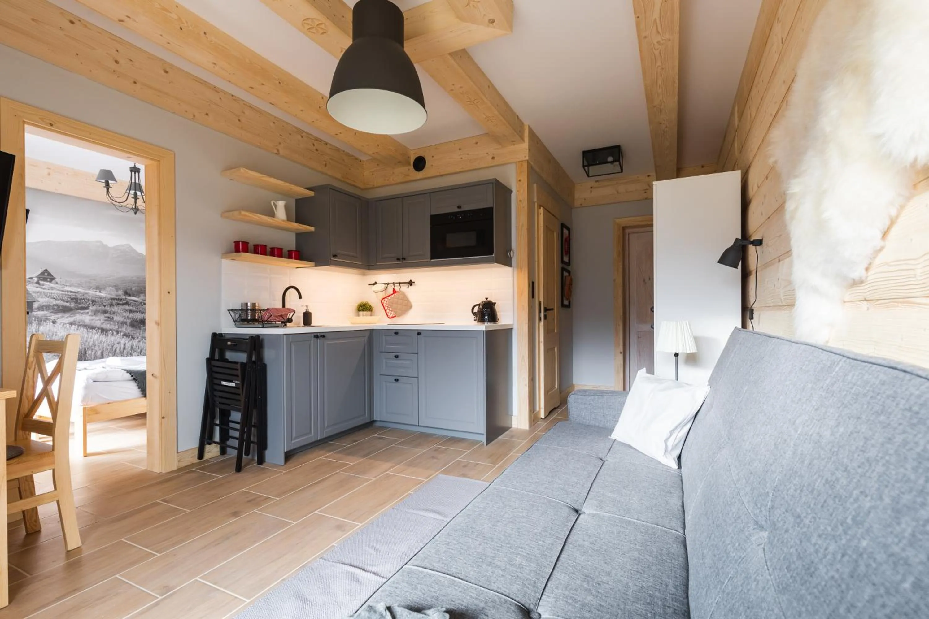 Kitchen or kitchenette in Apartamenty Zobacz Giewont Zakopane