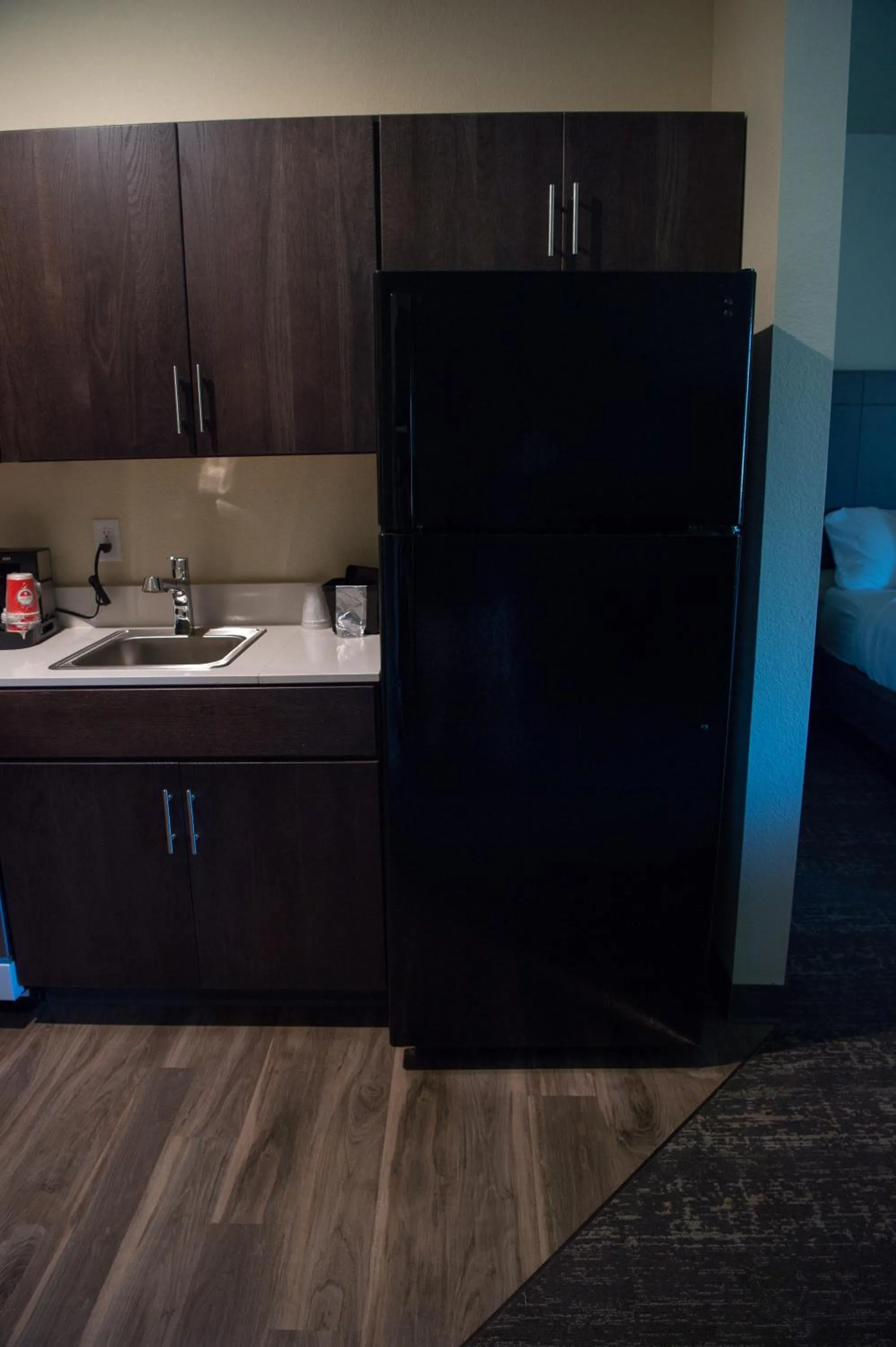 Kitchen or kitchenette in Cobblestone Inn & Suites - Forest City
