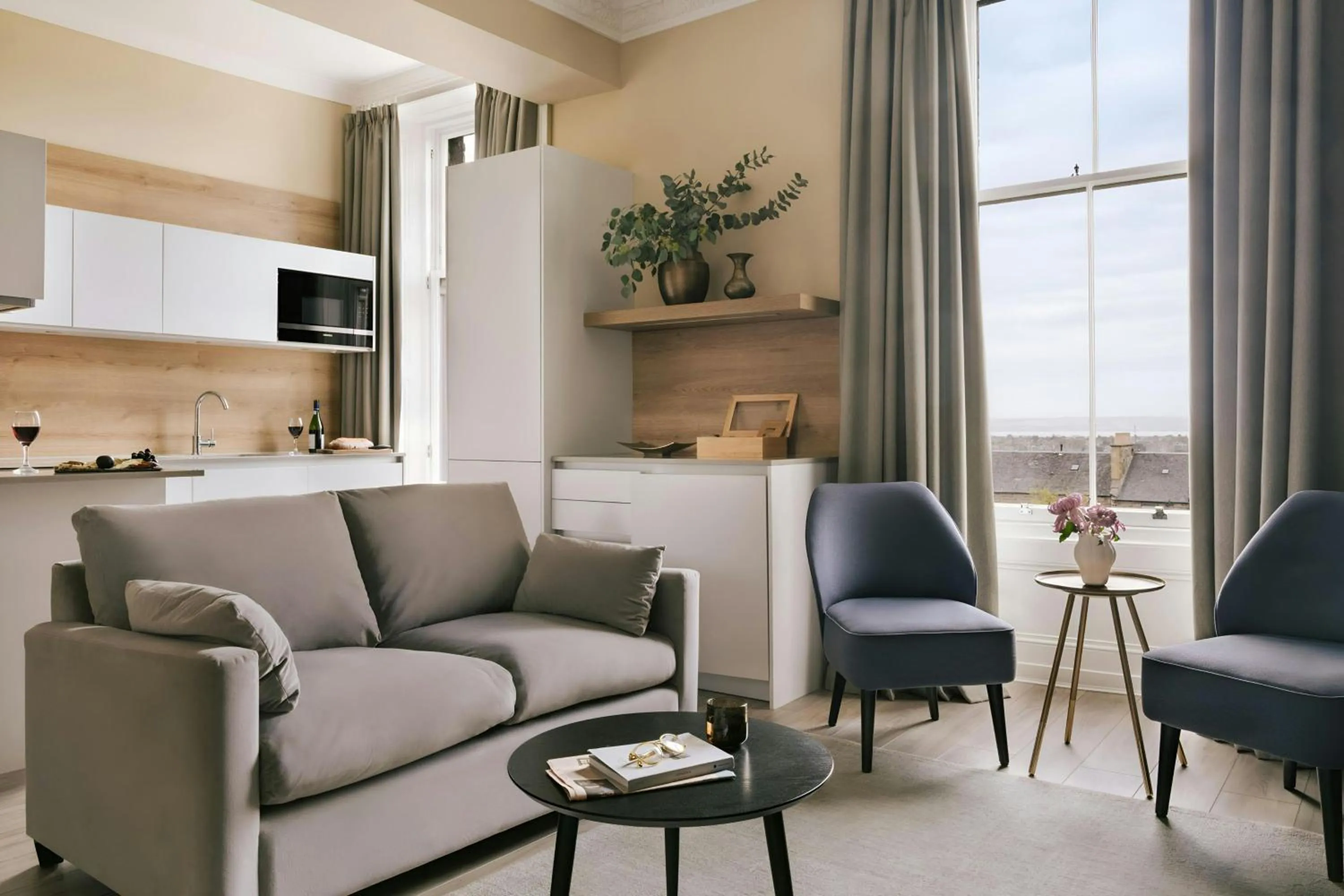 Living room in Sonder by Marriott Bonvoy Royal Garden Apartments New Town