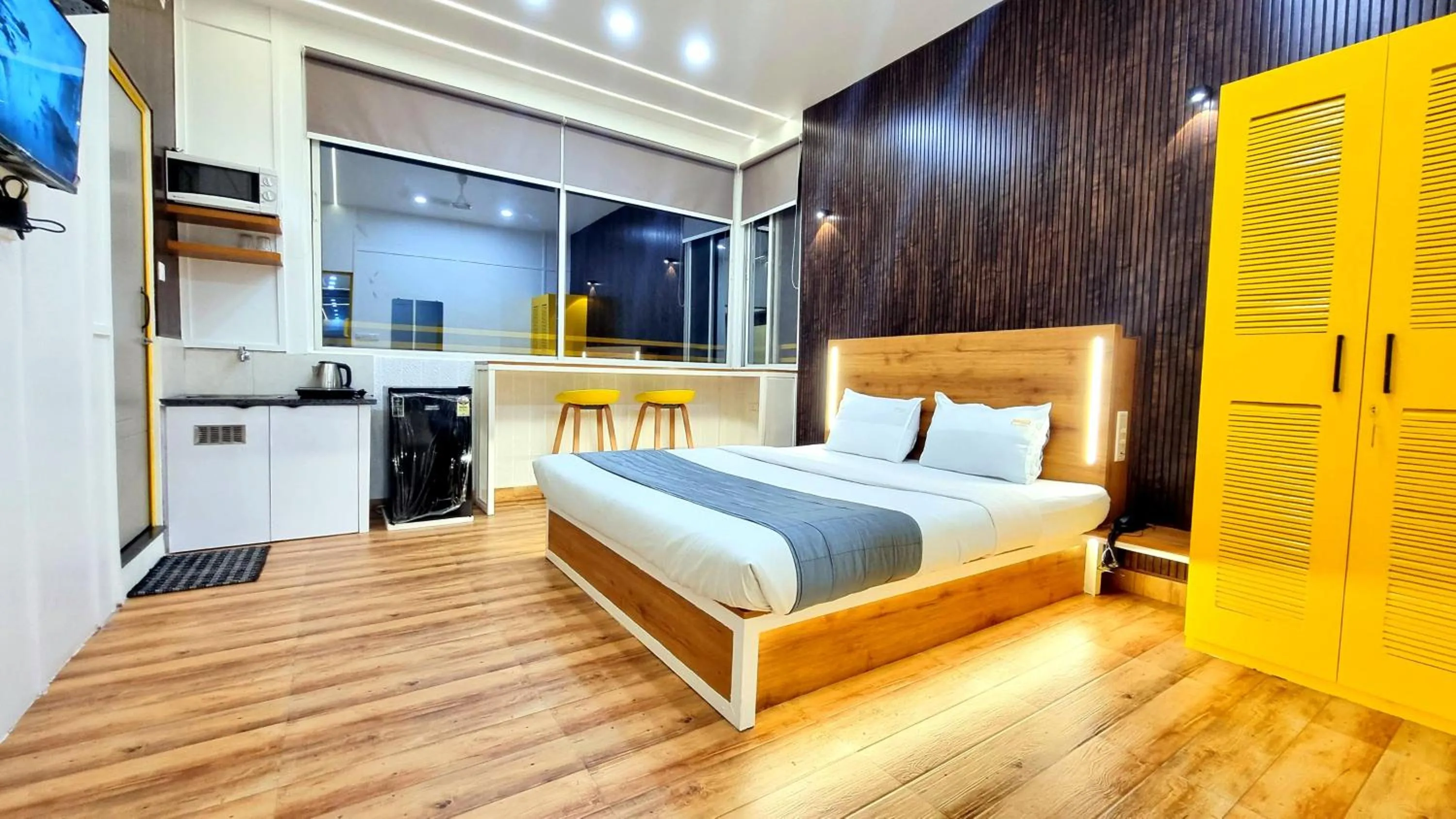 Kitchen or kitchenette, Bed in Stayinn Nest