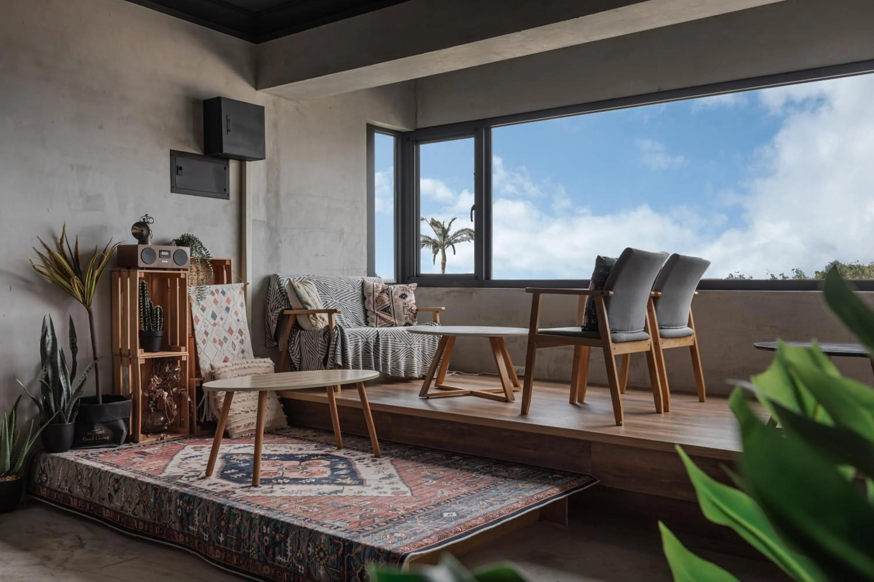 Seating area in Jiufen The Ocean Theory