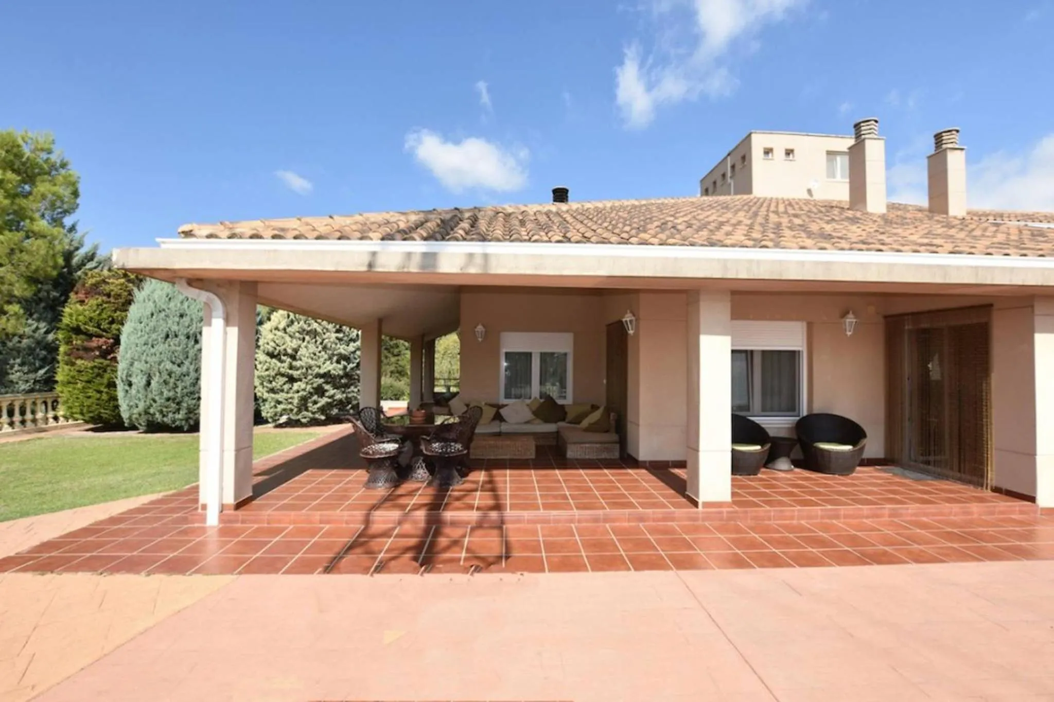 Patio in Torreta Of Gormaig, House with swimming pool