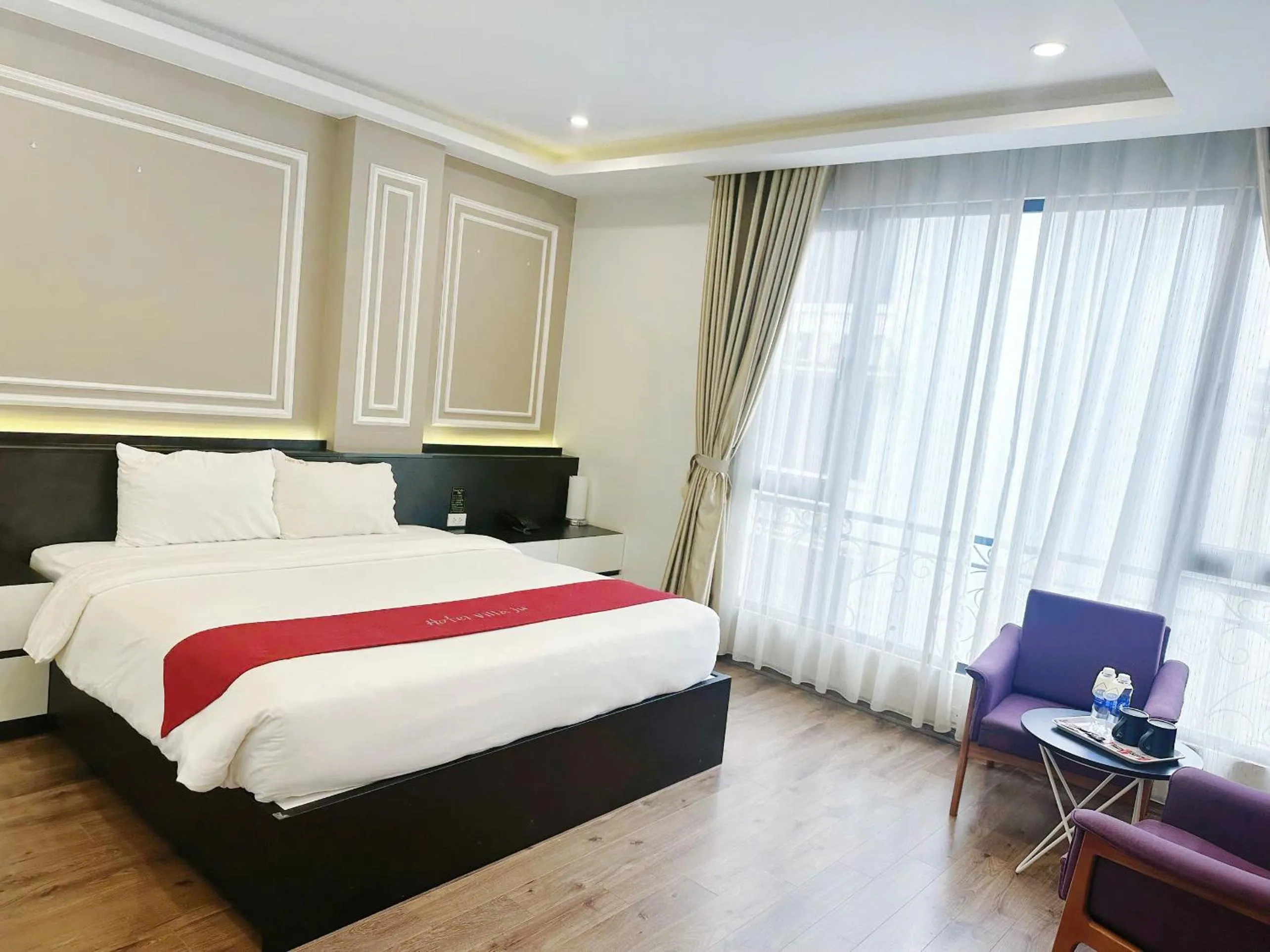 View (from property/room), Bed in Hotel Villa Ju