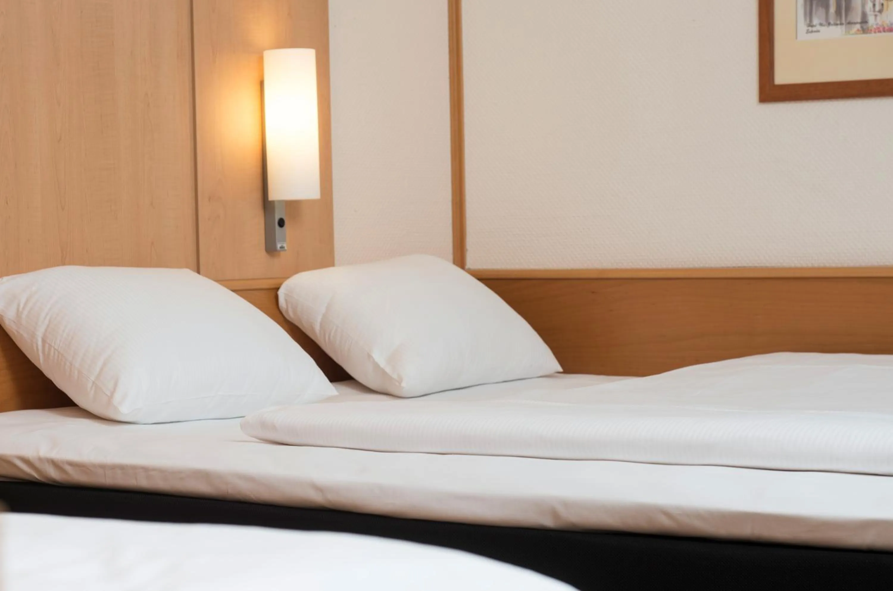 Decorative detail, Bed in ibis Hotel Eisenach