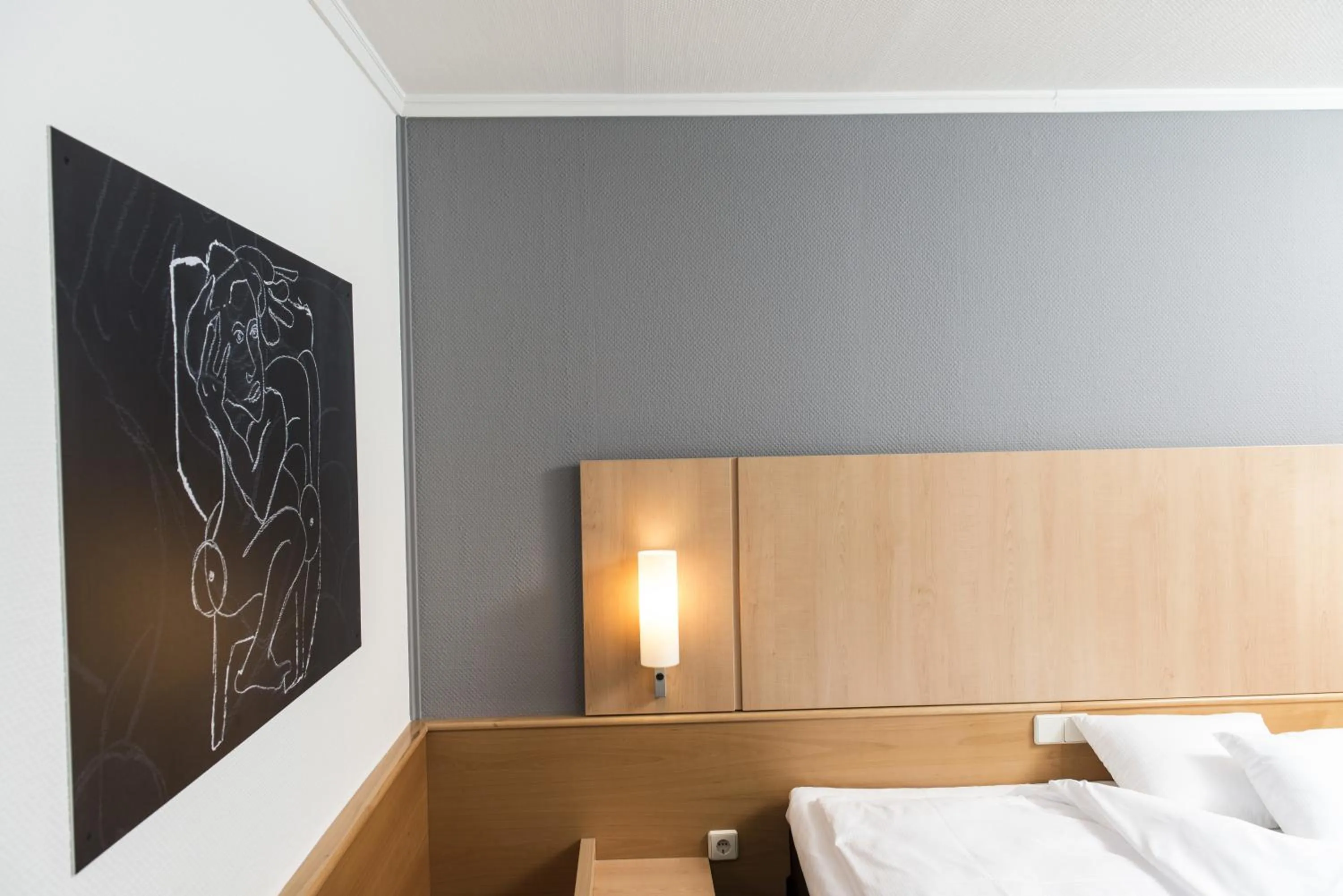 Decorative detail, Bed in ibis Hotel Eisenach