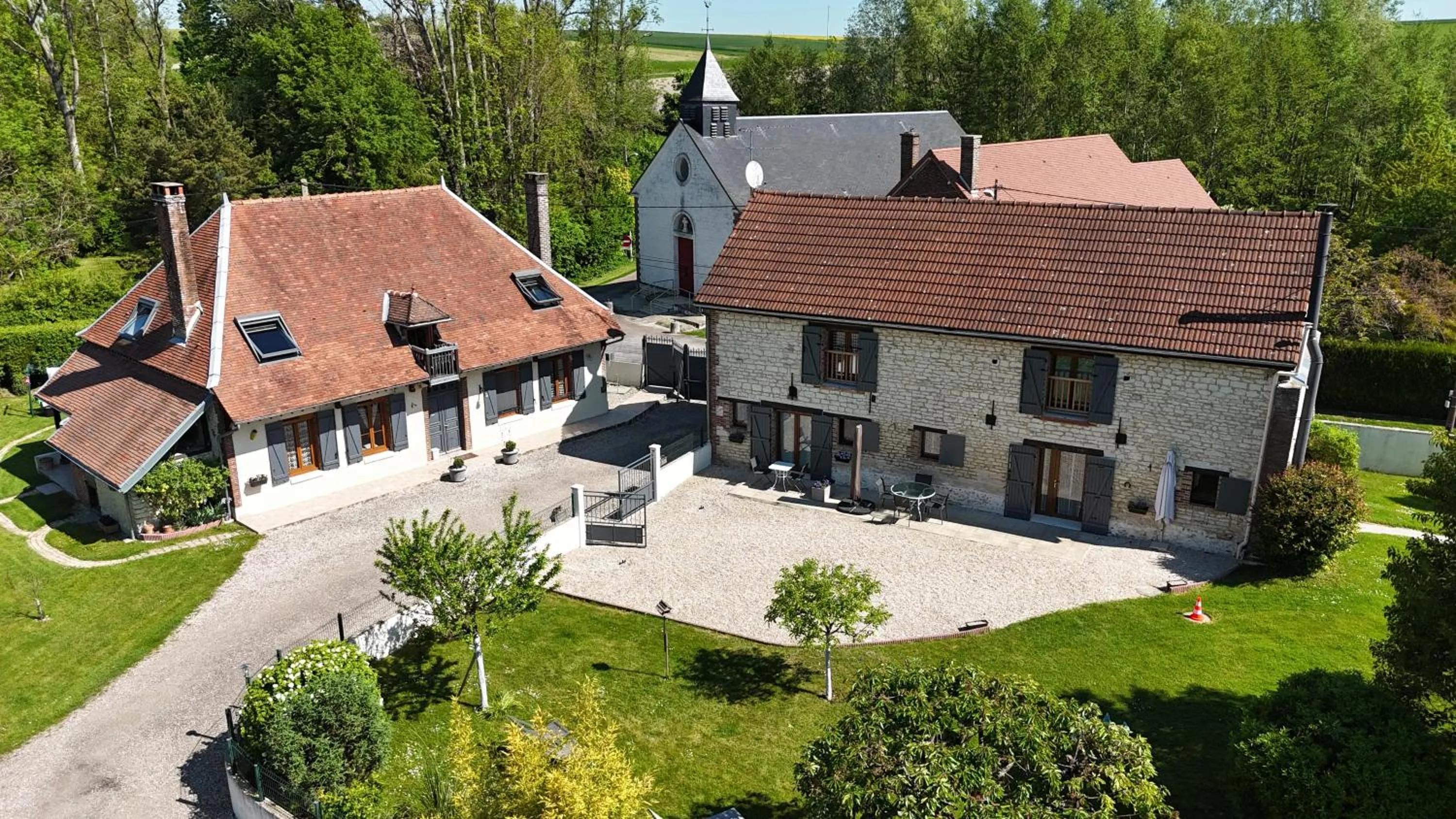 Bird's eye view in Chambres d'hôtes Le Clos Poli
