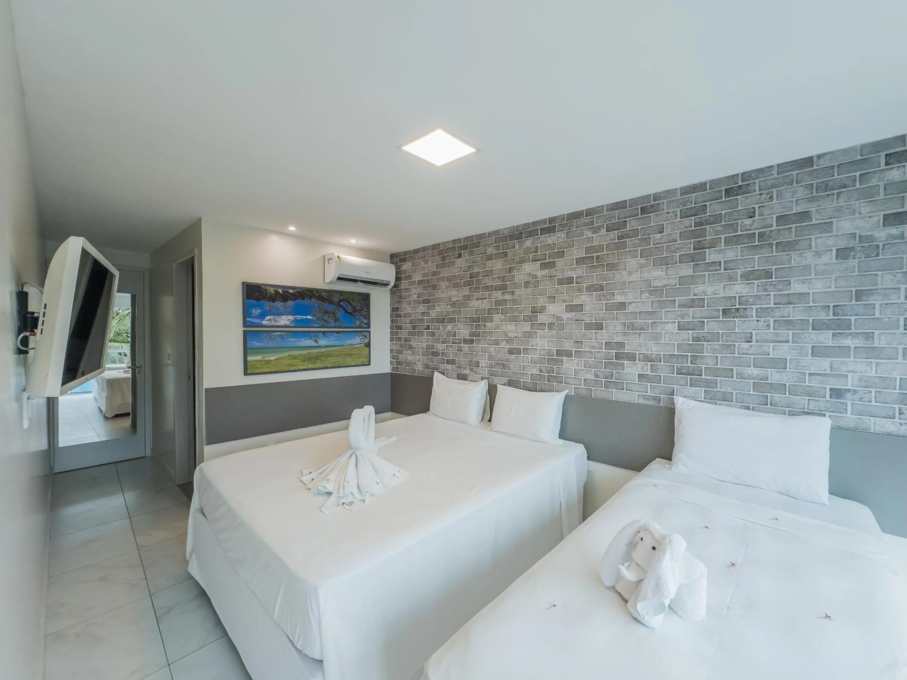 Bed in Pousada da Orla