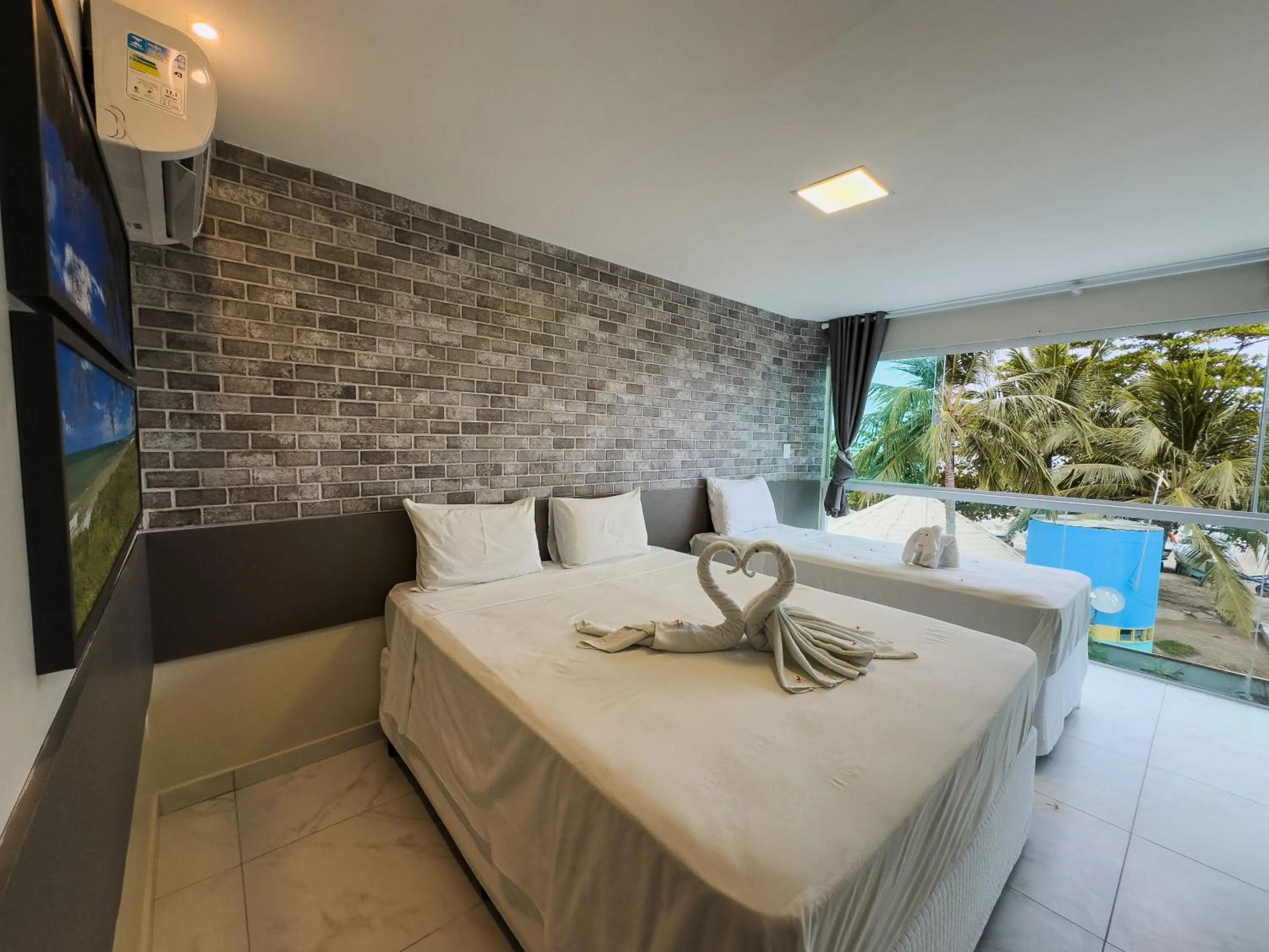 Bed in Pousada da Orla