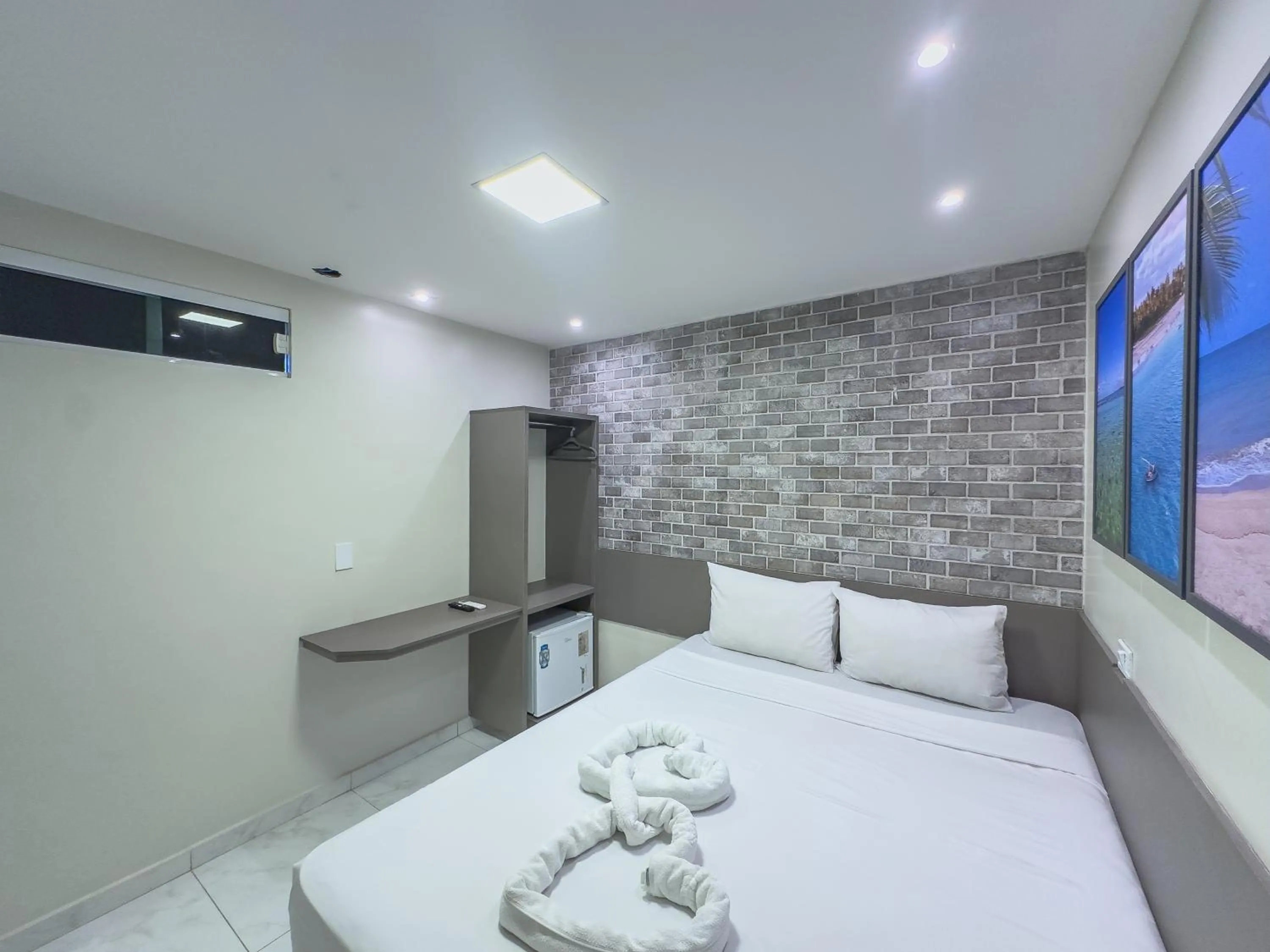 Bed in Pousada da Orla