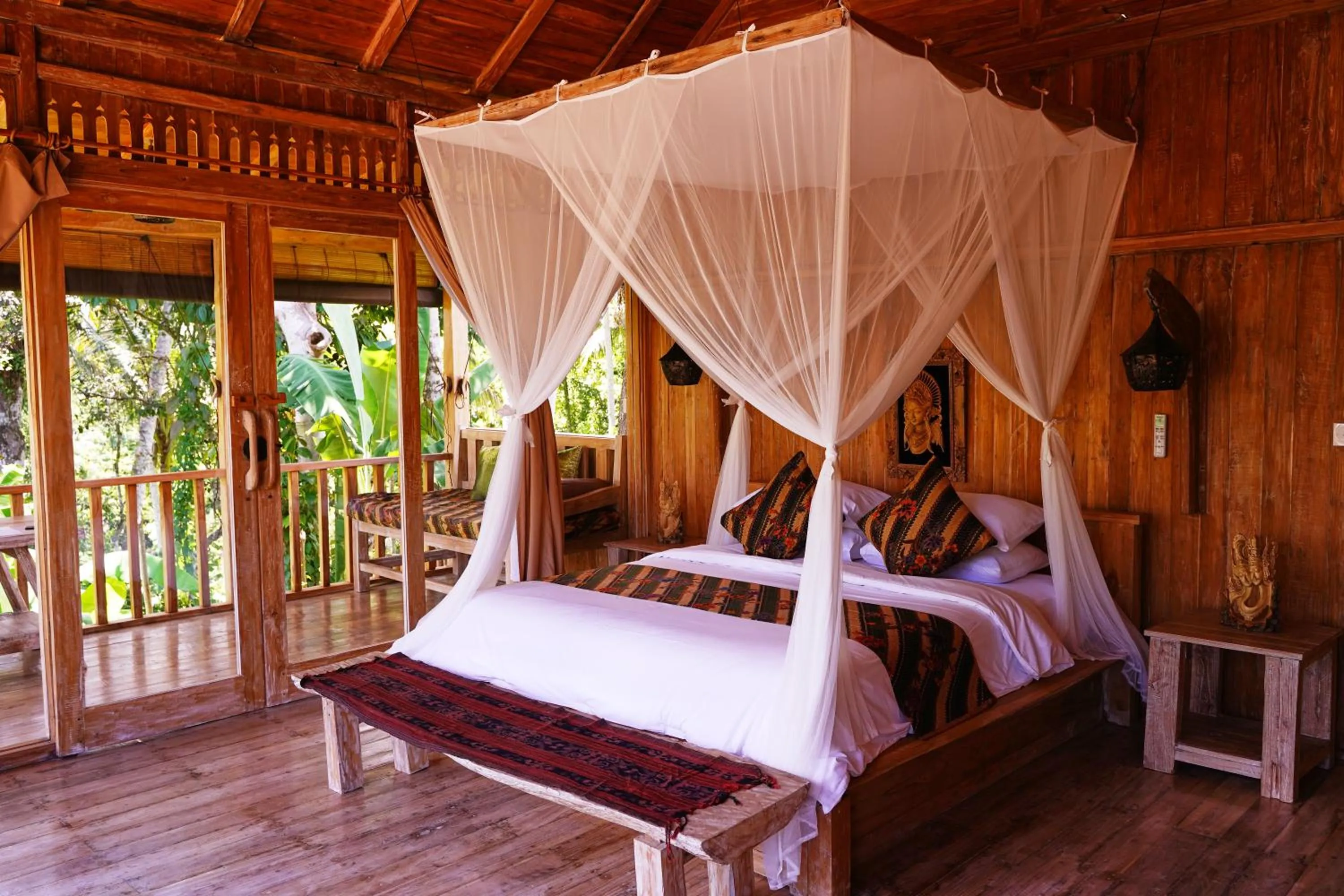 Bed in Kidem Ubud Villas