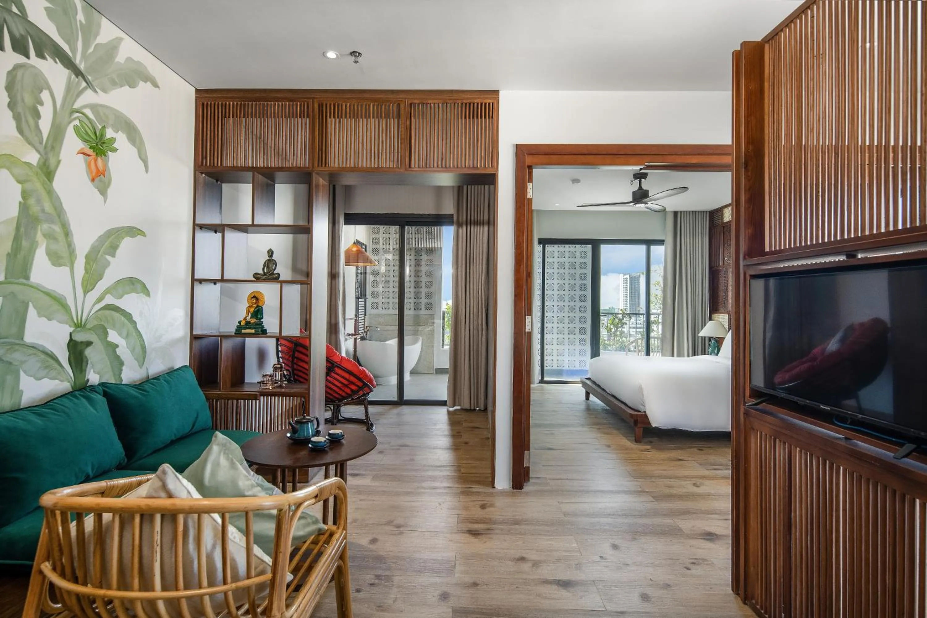 View (from property/room), Bed in Seahorse Tropical Da Nang Hotel by Haviland