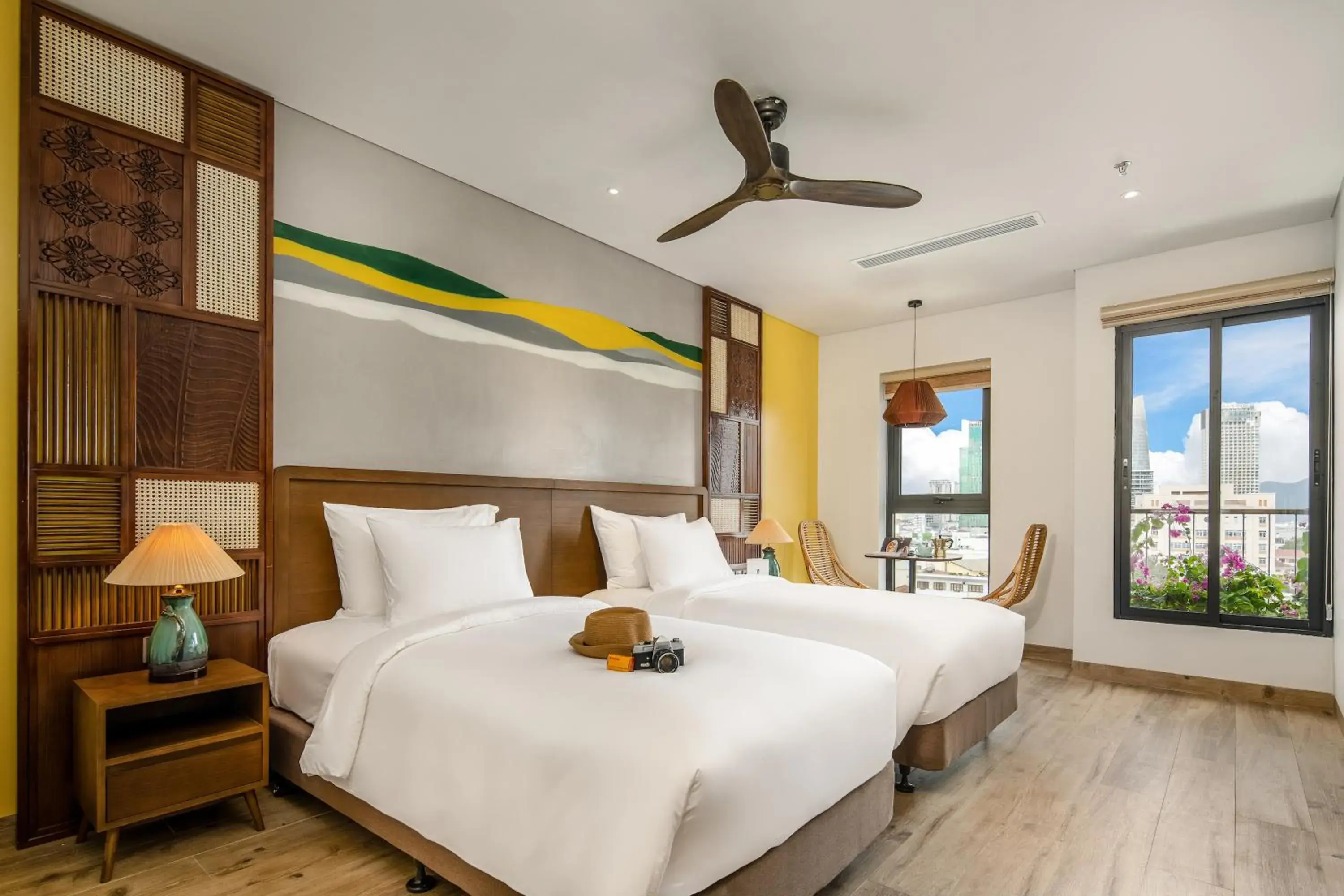 Twin Room with View in Seahorse Tropical Da Nang Hotel by Haviland Twin Room with View in Seahorse Tropical Da Nang Hotel by Haviland