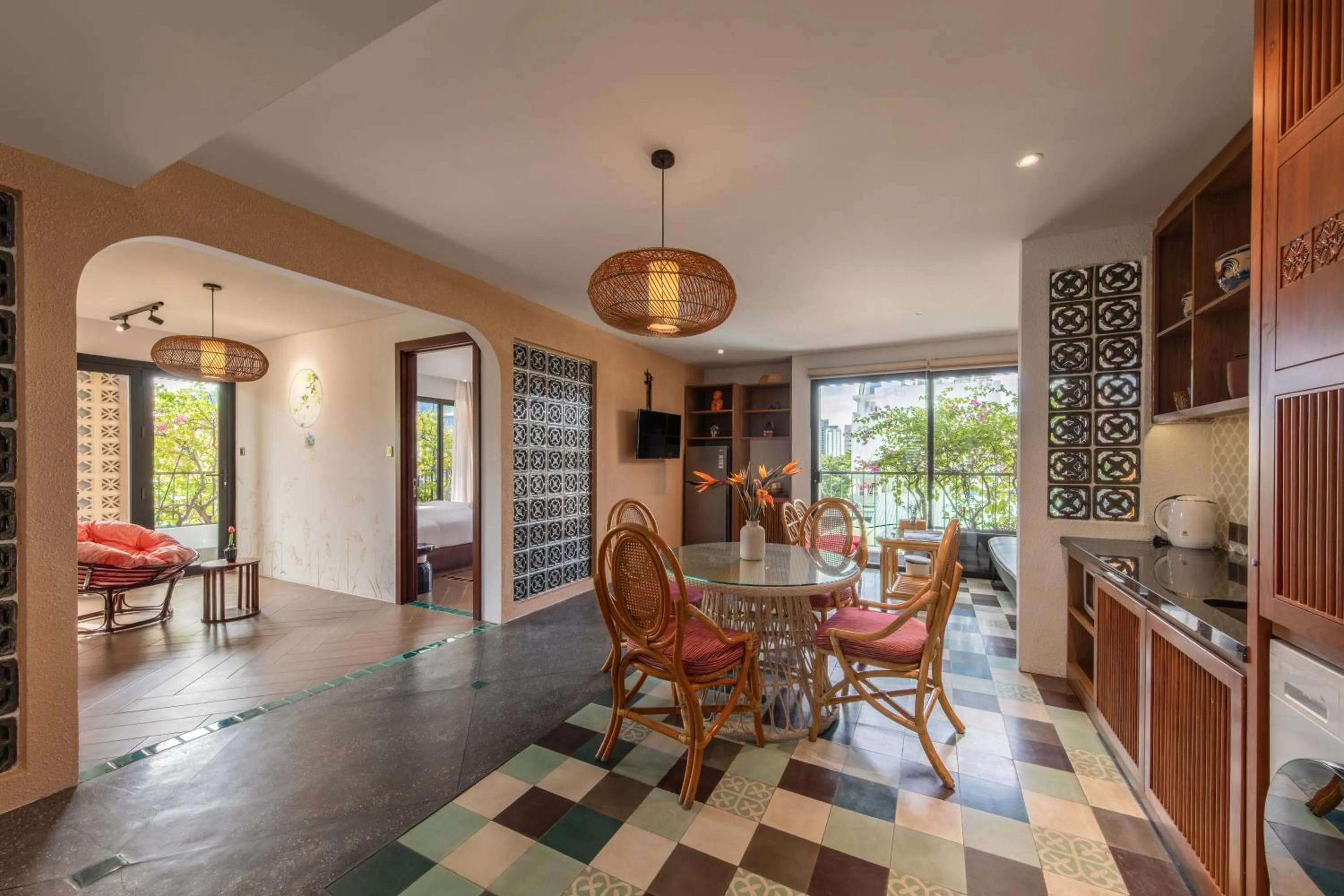 Kitchen or kitchenette in Seahorse Tropical Da Nang Hotel by Haviland