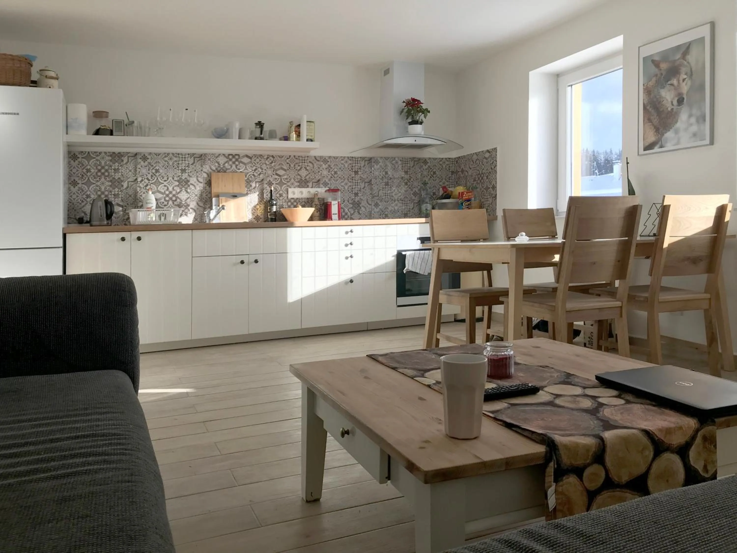 Kitchen or kitchenette in Penzion Kvilda - Luční