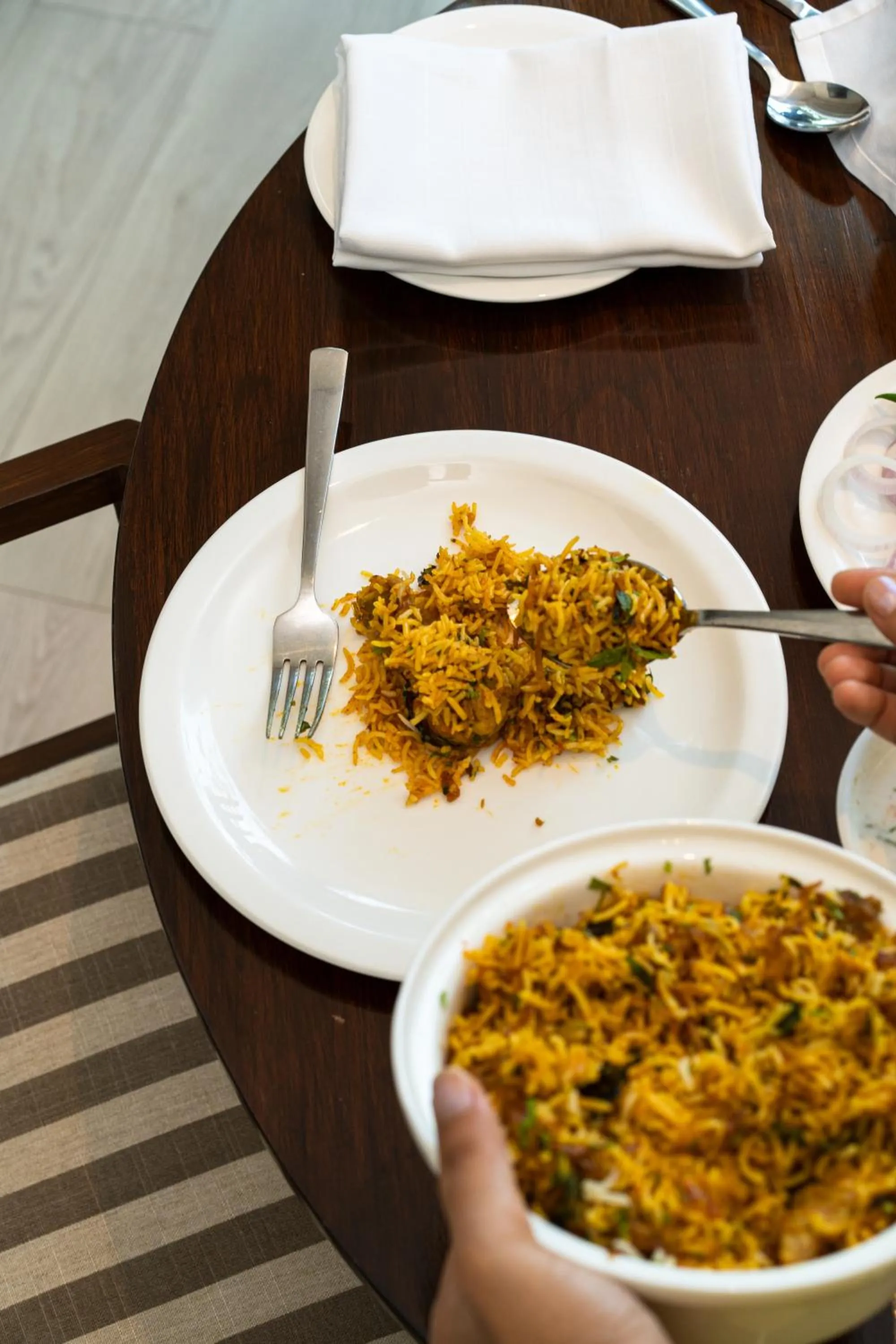 Food in Marasa Sarovar Premiere, Bodhgaya