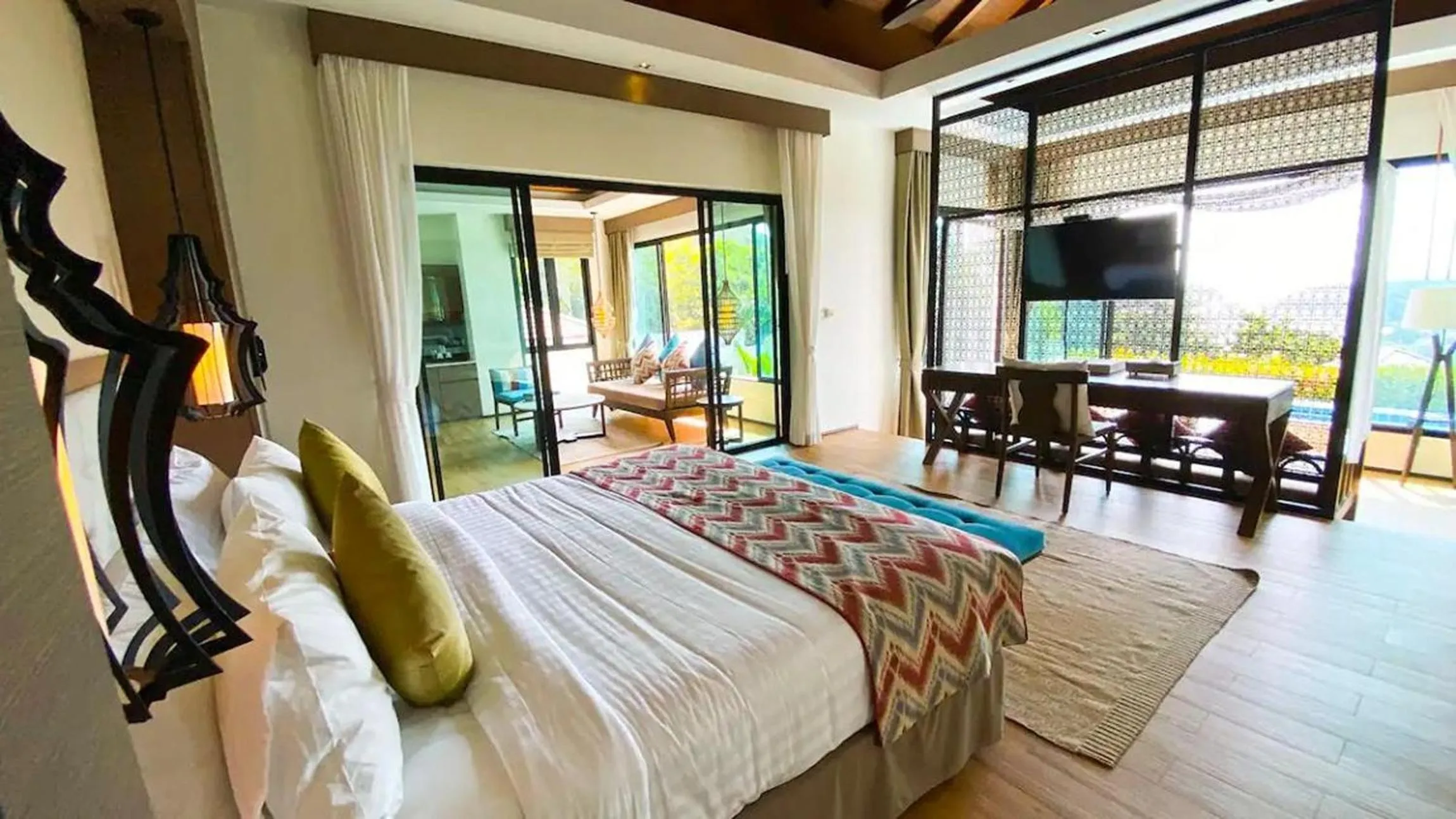 TV and multimedia, Bed in Silla Villa Kata Beach