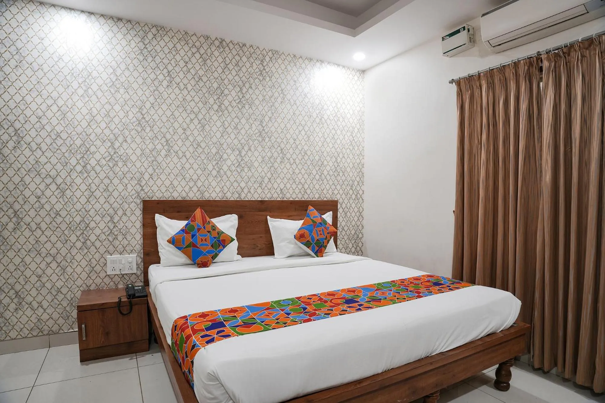 Bed in FabHotel Champion Grand - Nr Fortis Hospital, Nagarbhavi