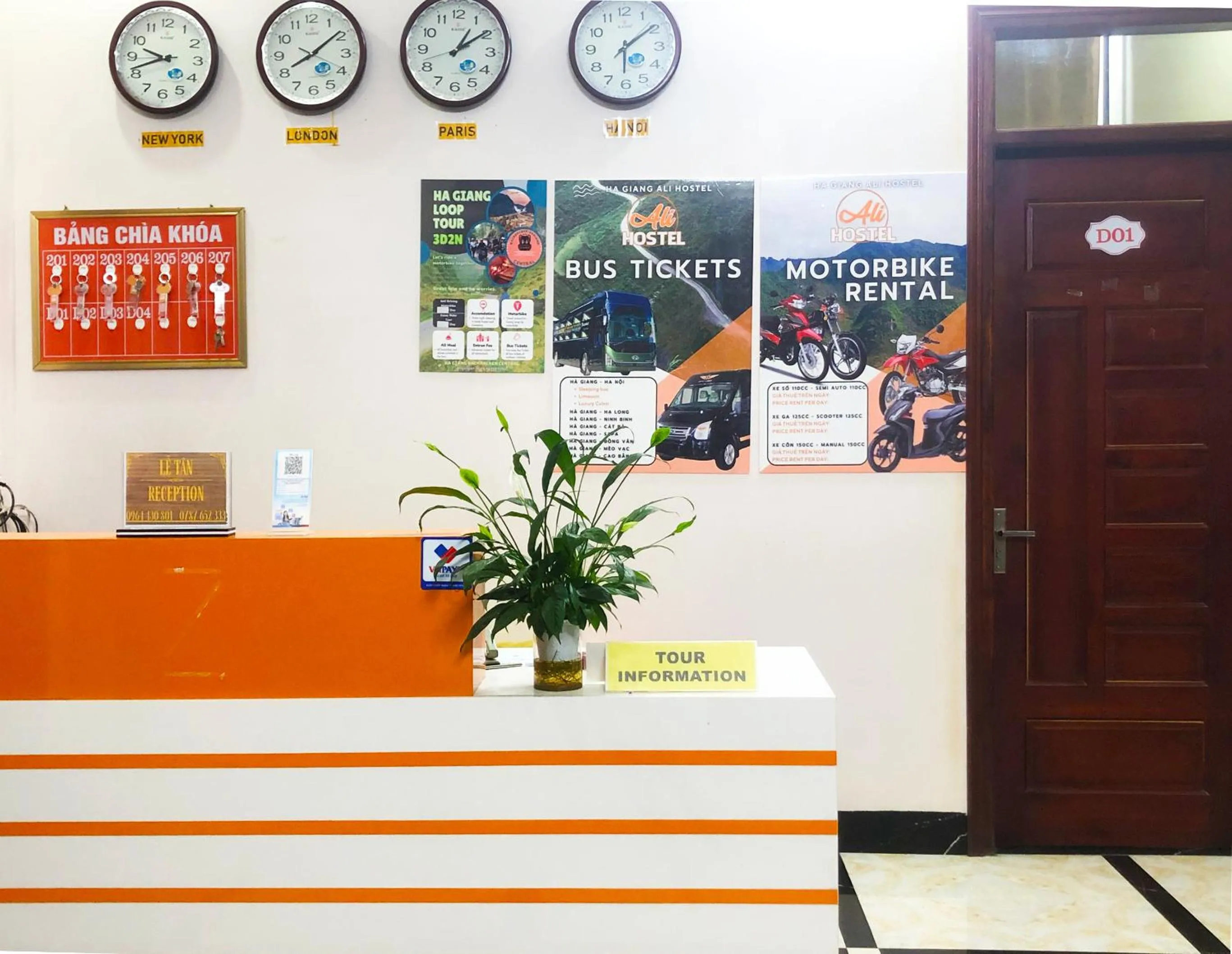 Lobby or reception in Ha Giang Ali Hostel