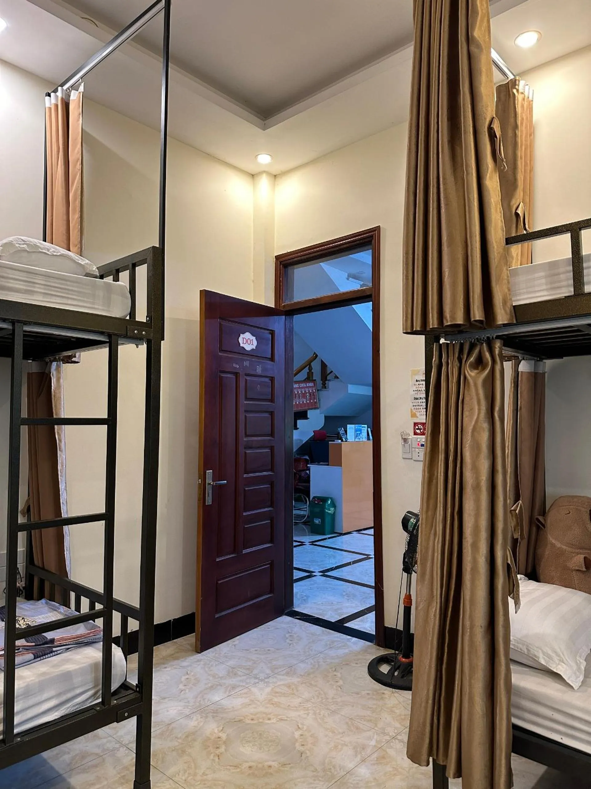 Bed in Ha Giang Ali Hostel