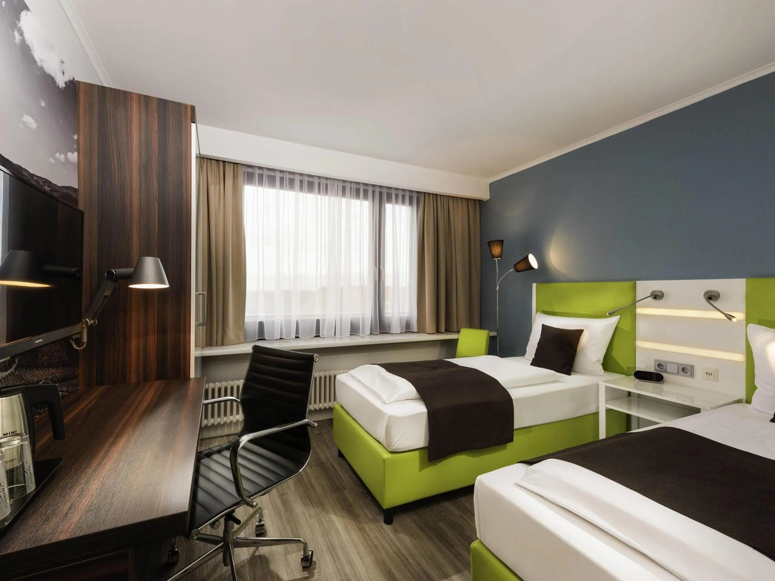 Bedroom, Bed in ibis Styles Offenburg City