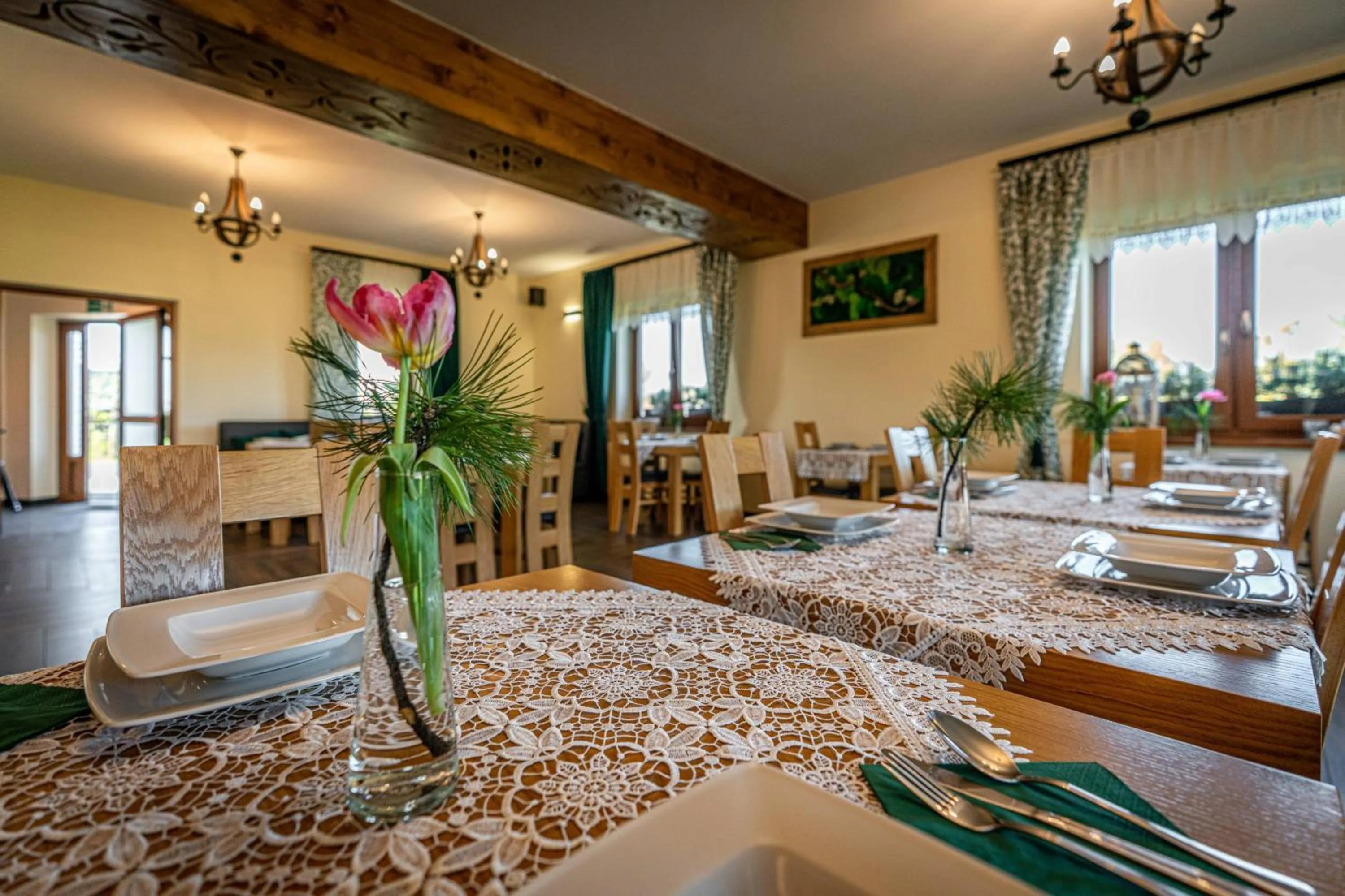 Dining area in Rezydencja Markowy Dworek