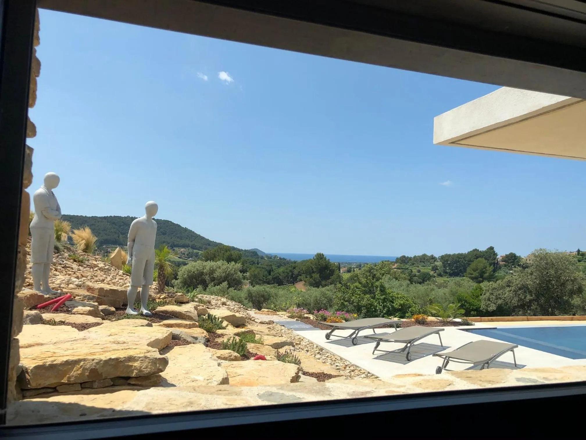 Pool view in VILLA PADI La Cadière d'Azur