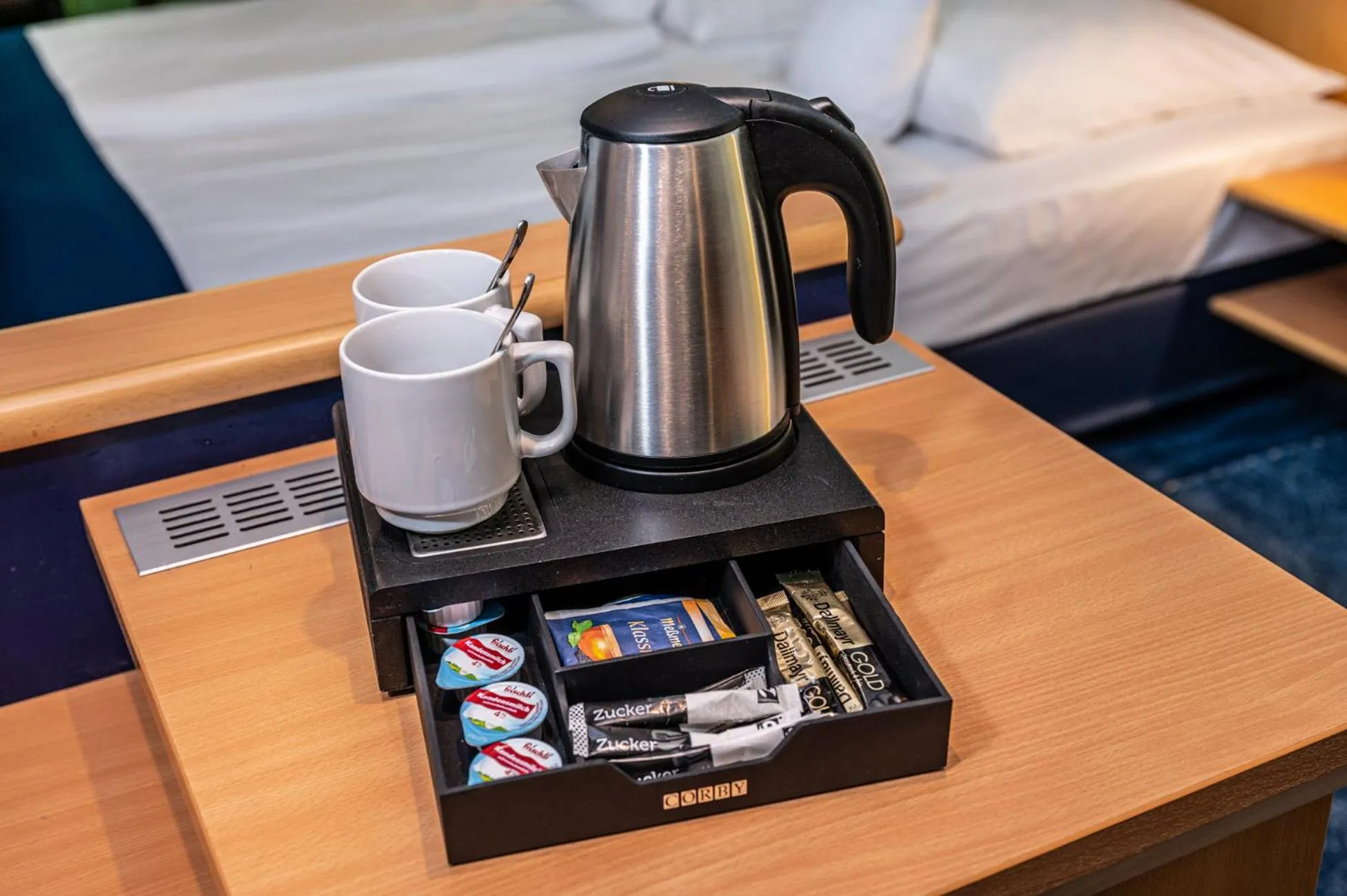 Bed in Hotel Hanseport Hamburg