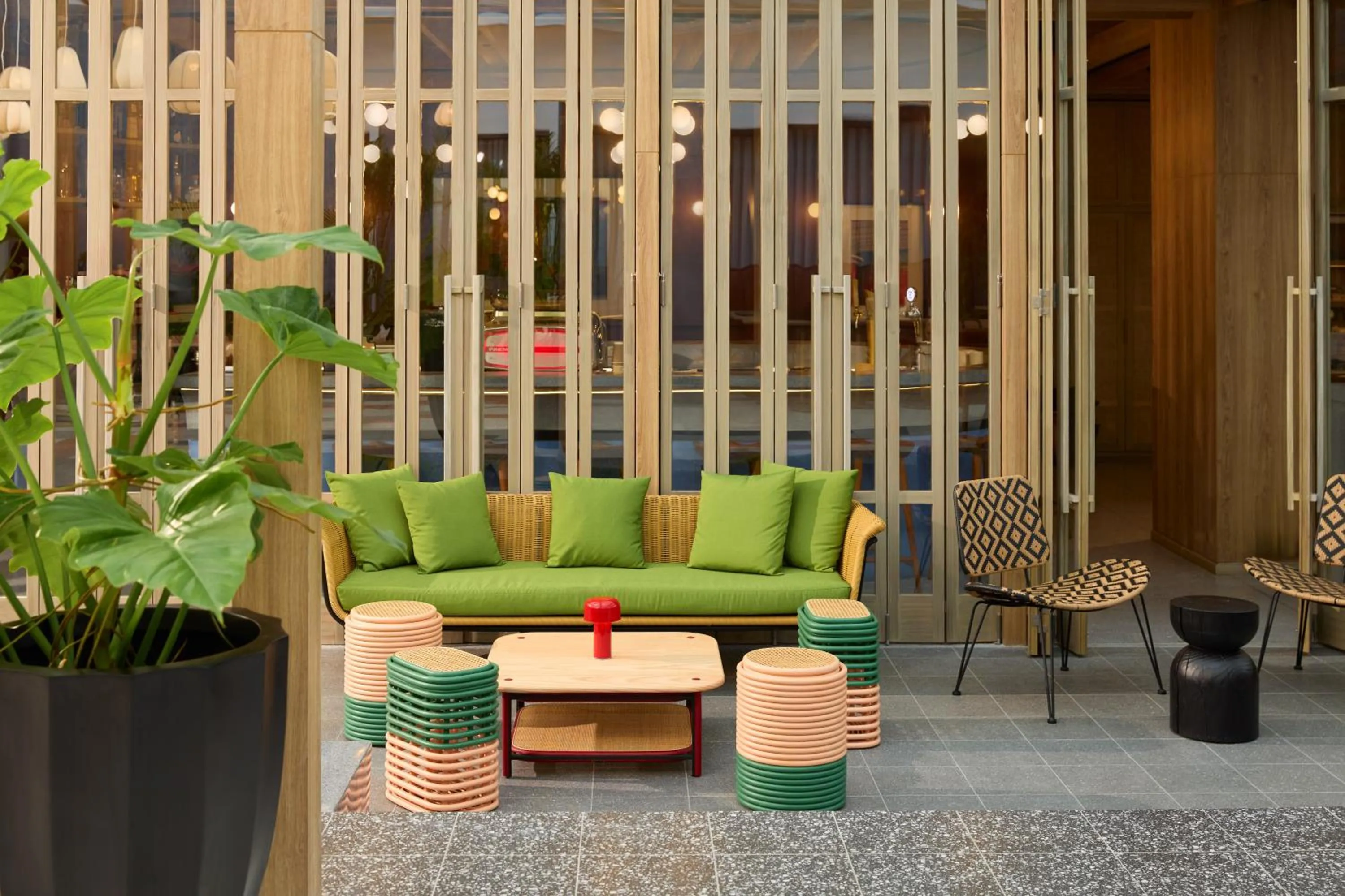 Seating area in ASAI Bangkok Chinatown