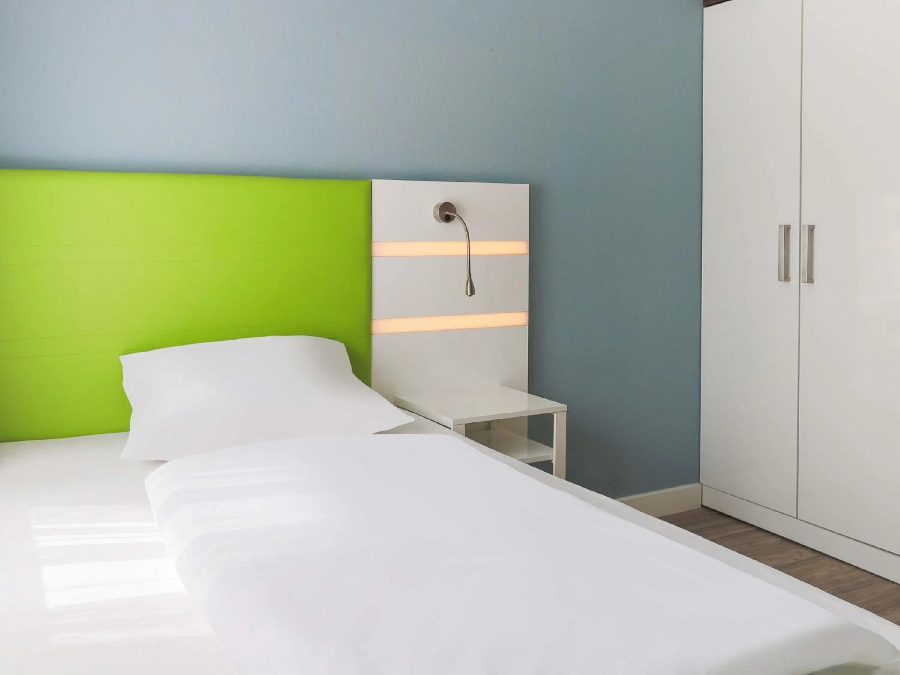 Photo of the whole room, Bed in B&B HOTEL Mannheim-City