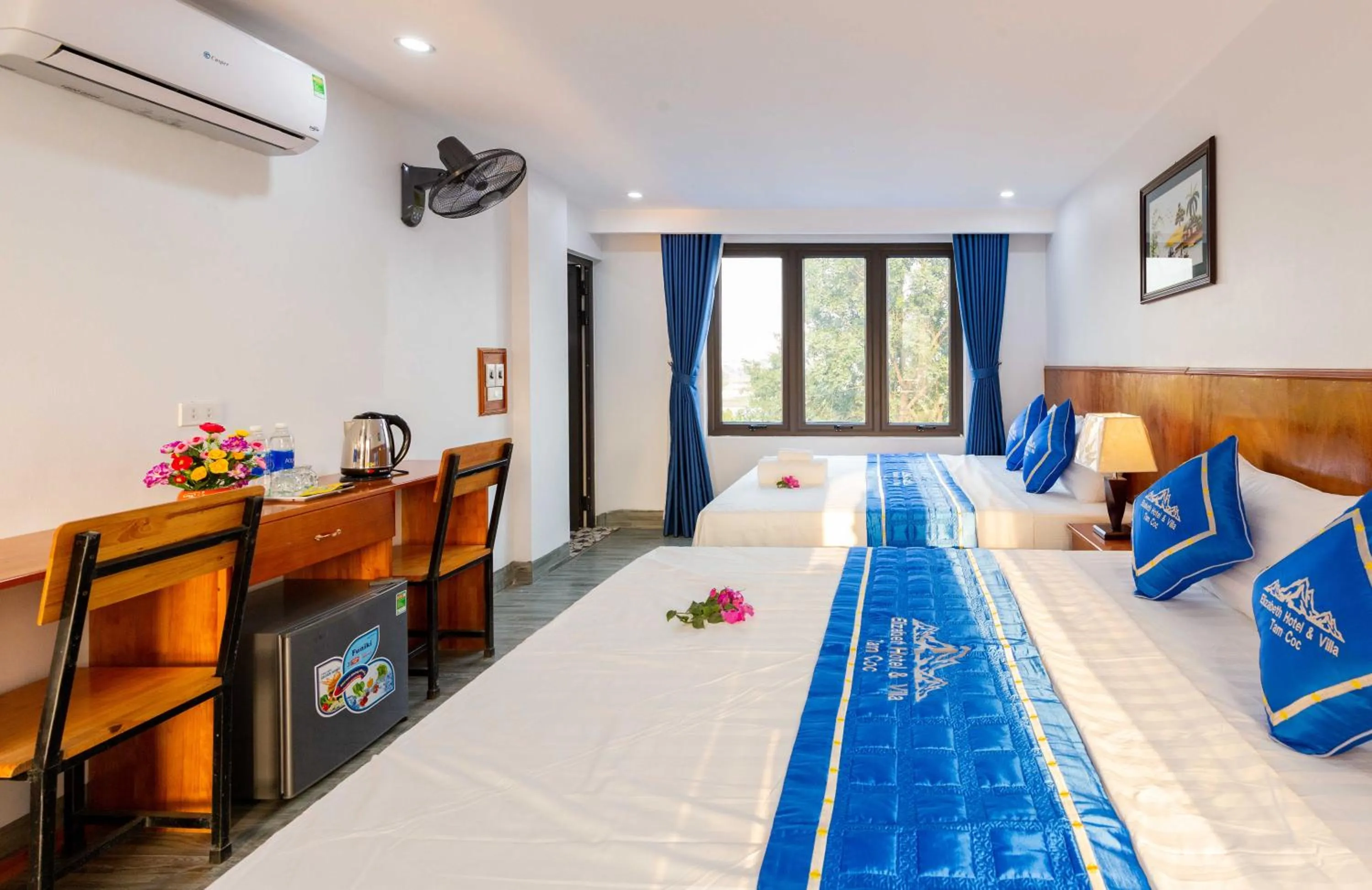 Bed in Elizabeth Hotel Tam Coc