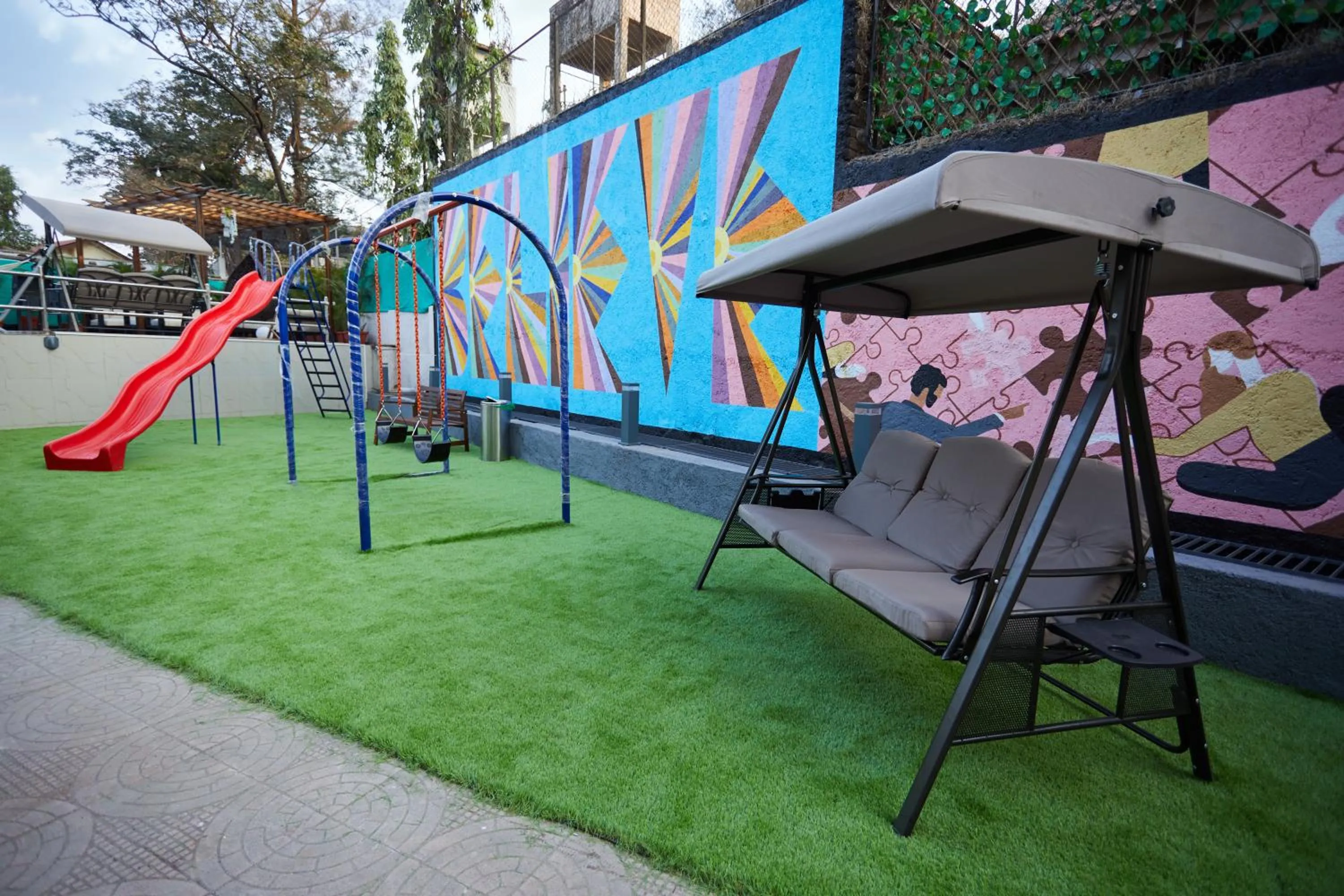 Children play ground in Aureole Mrida - A Boutique Hotel